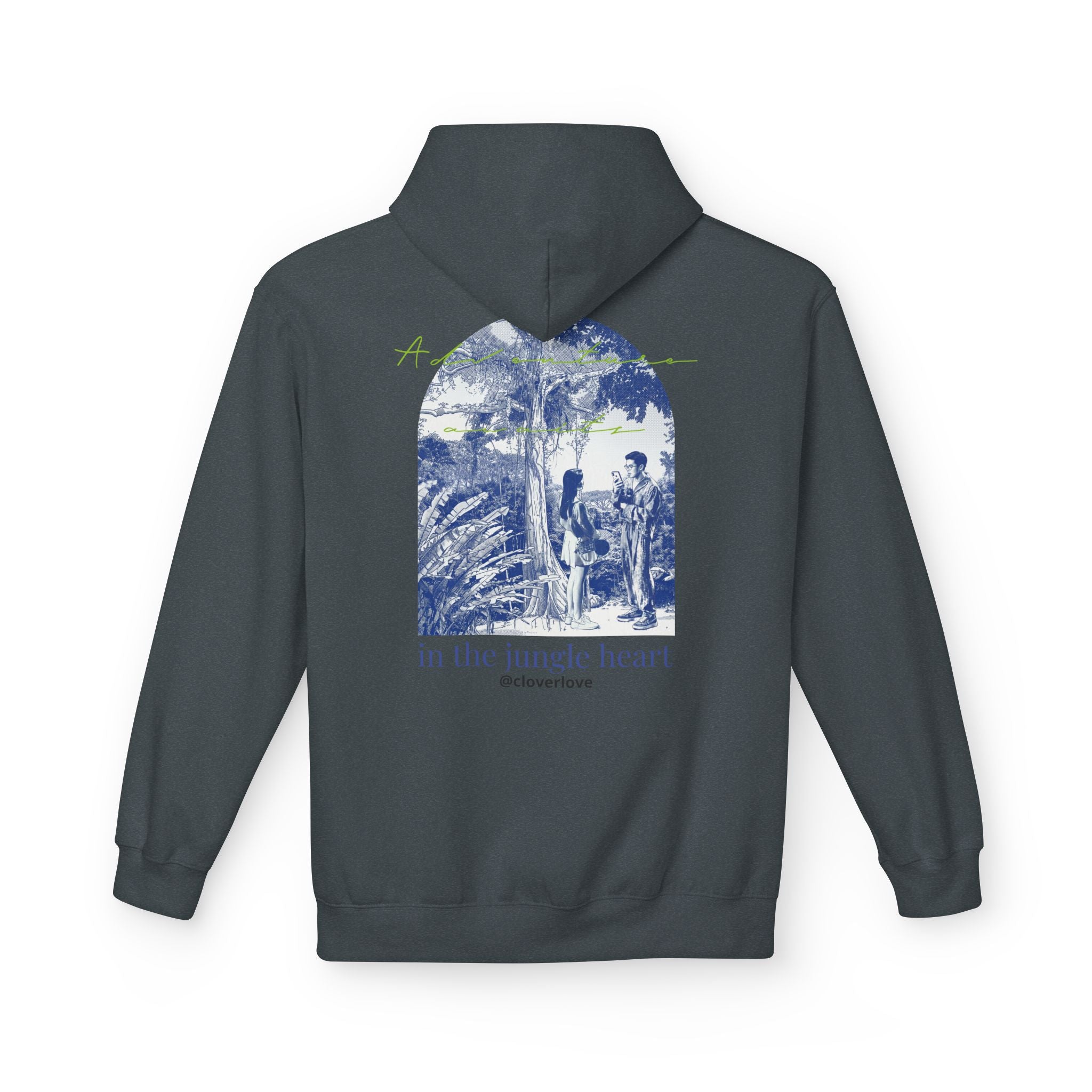 Dschungel-Abenteuer Hoodie – Vintage Tropical Travel Grafik Pullover Sweatshirt