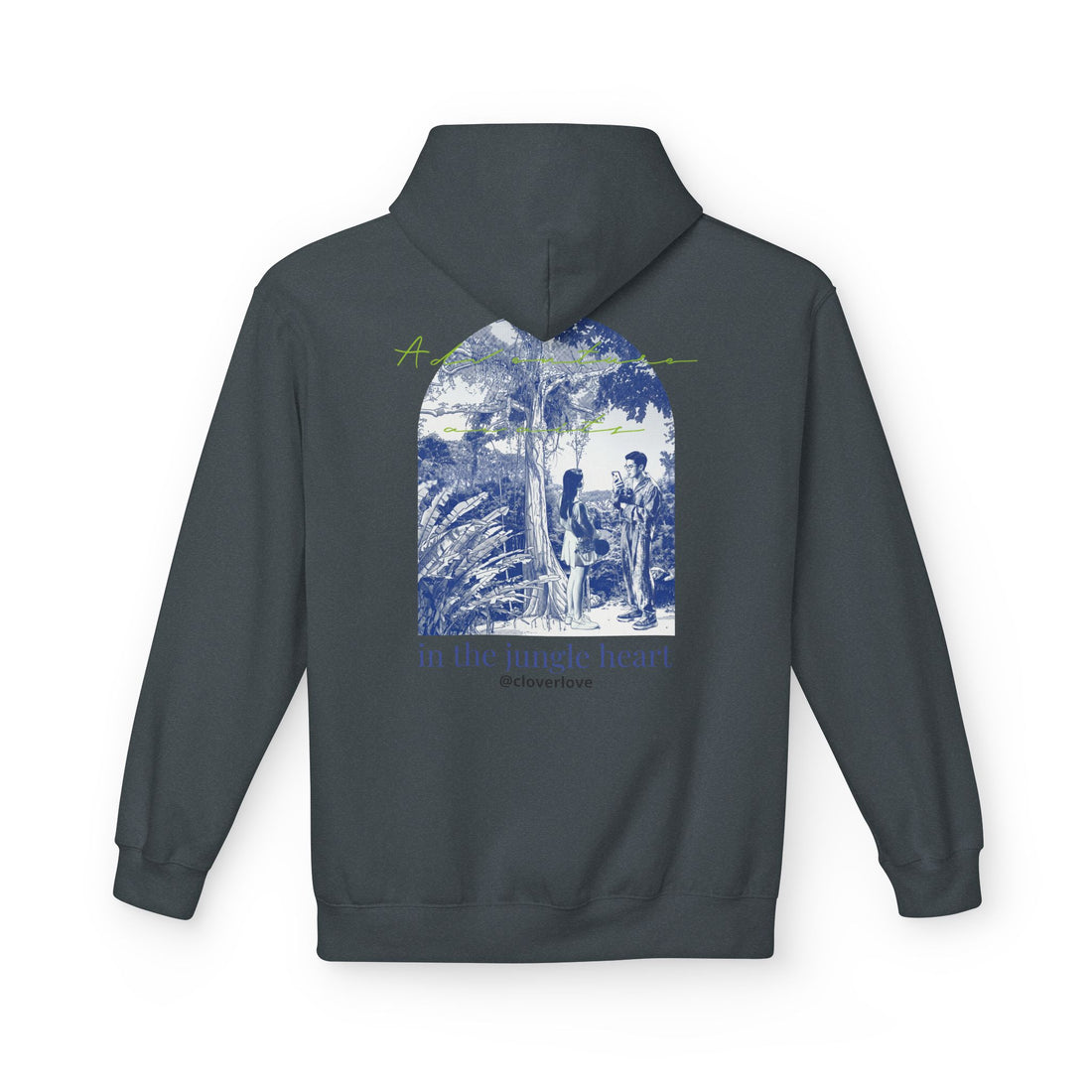 Dschungel-Abenteuer Hoodie – Vintage Tropical Travel Grafik Pullover Sweatshirt