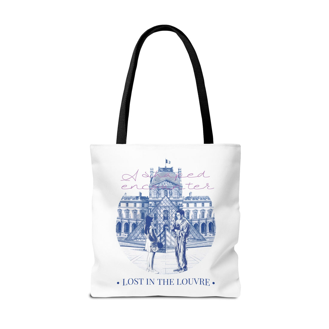 Louvre Paris Tote Bag | Vintage Museum Travel Canvas Bag