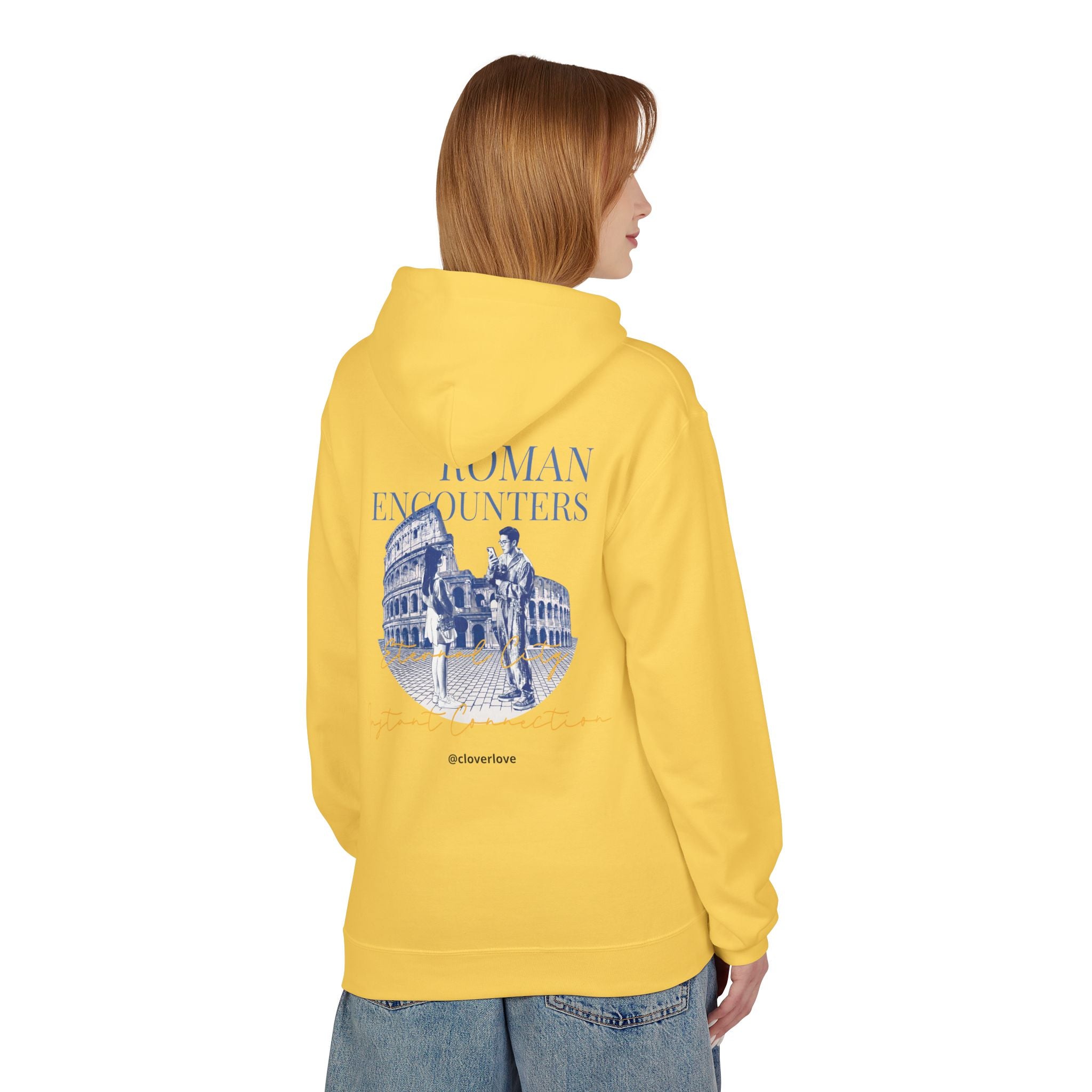 Kapuzenpullover „Römische Begegnungen“ | Kolosseum Reise-Wahrzeichen Sweatshirt
