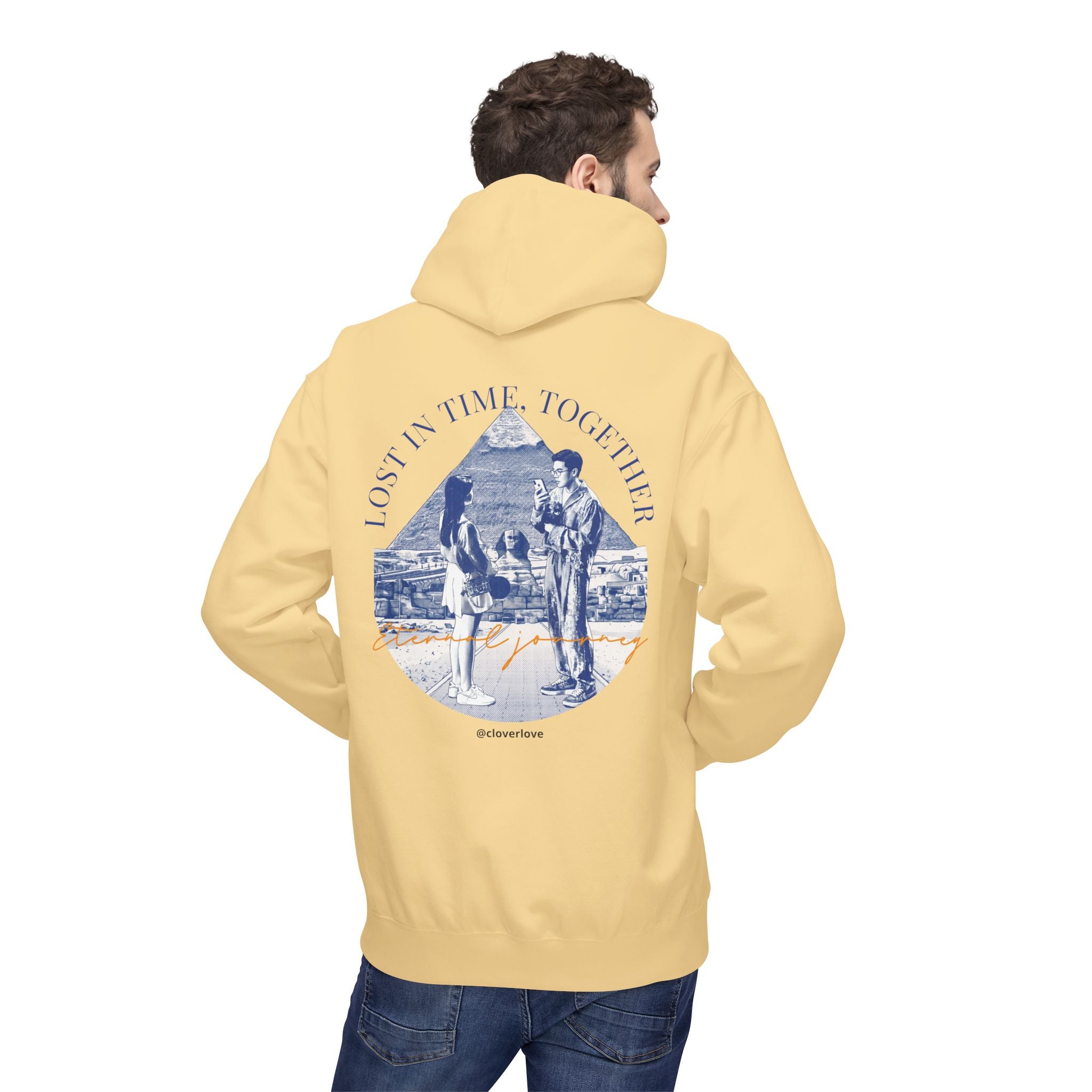 Vintage Reise Hoodie | Pärchen Wahrzeichen Grafik Sweatshirt