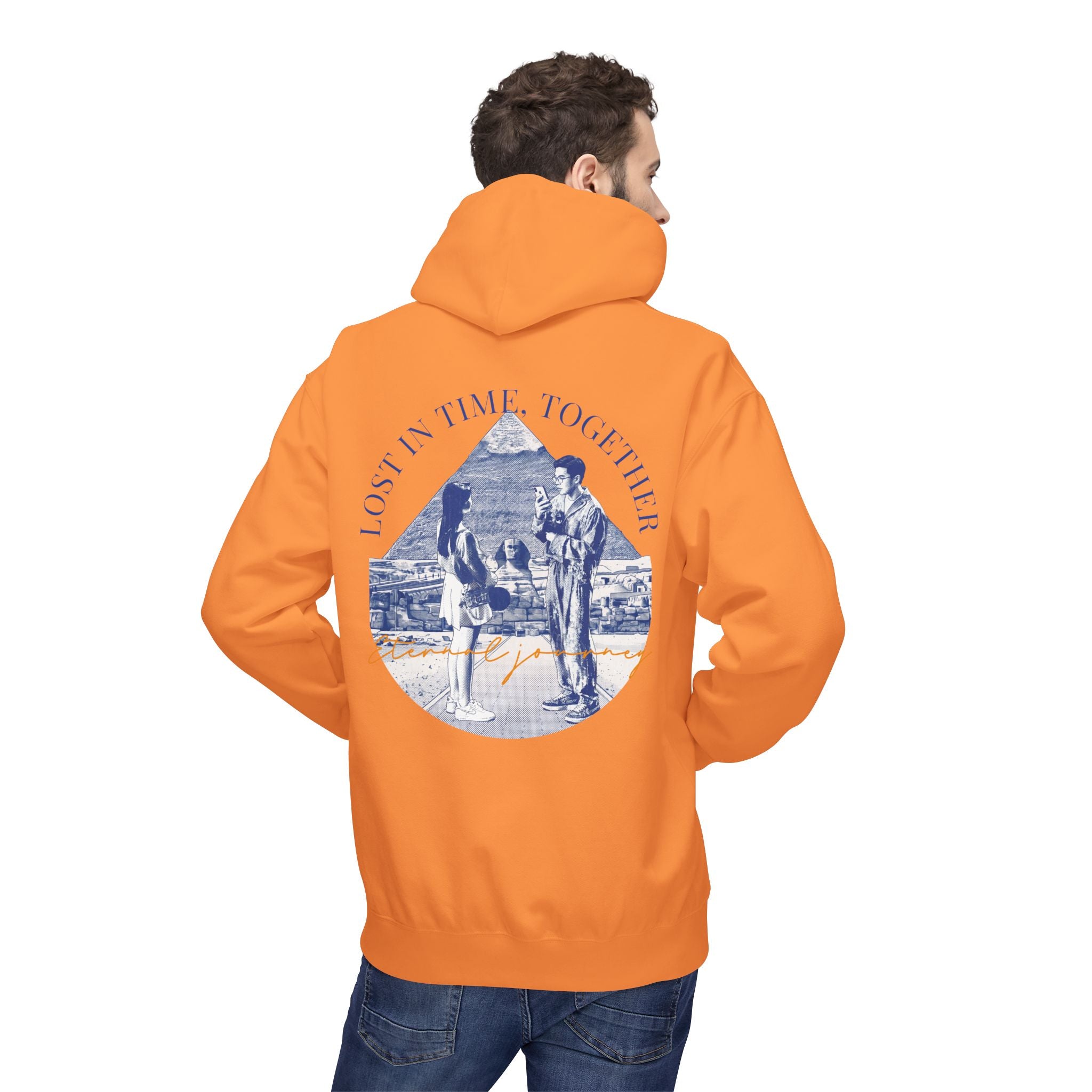 Vintage Travel Hoodie | Couple Landmark Graphic Sweatshirt
