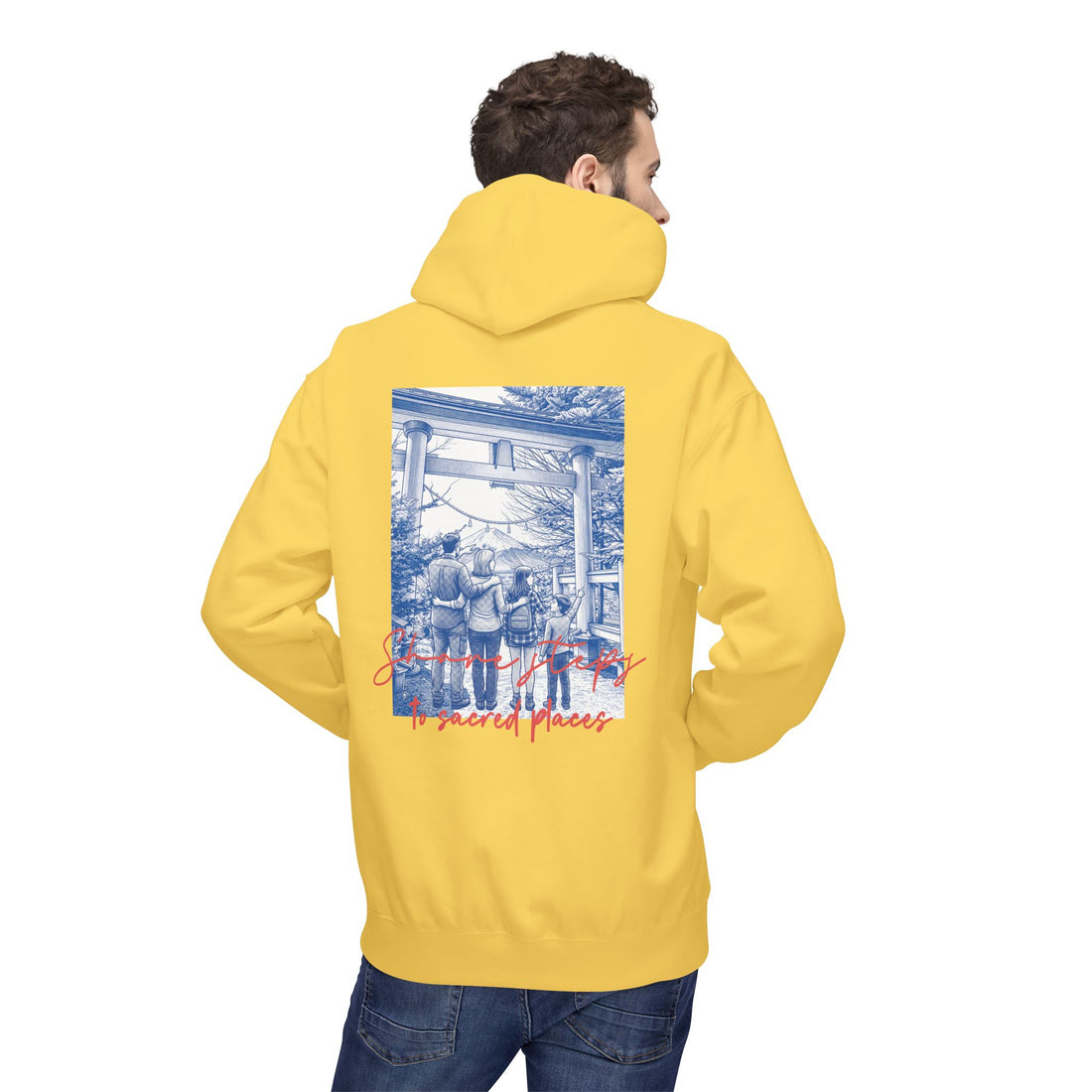 Sacred Places Hoodie | Vintage Travel Landmark Sweatshirt