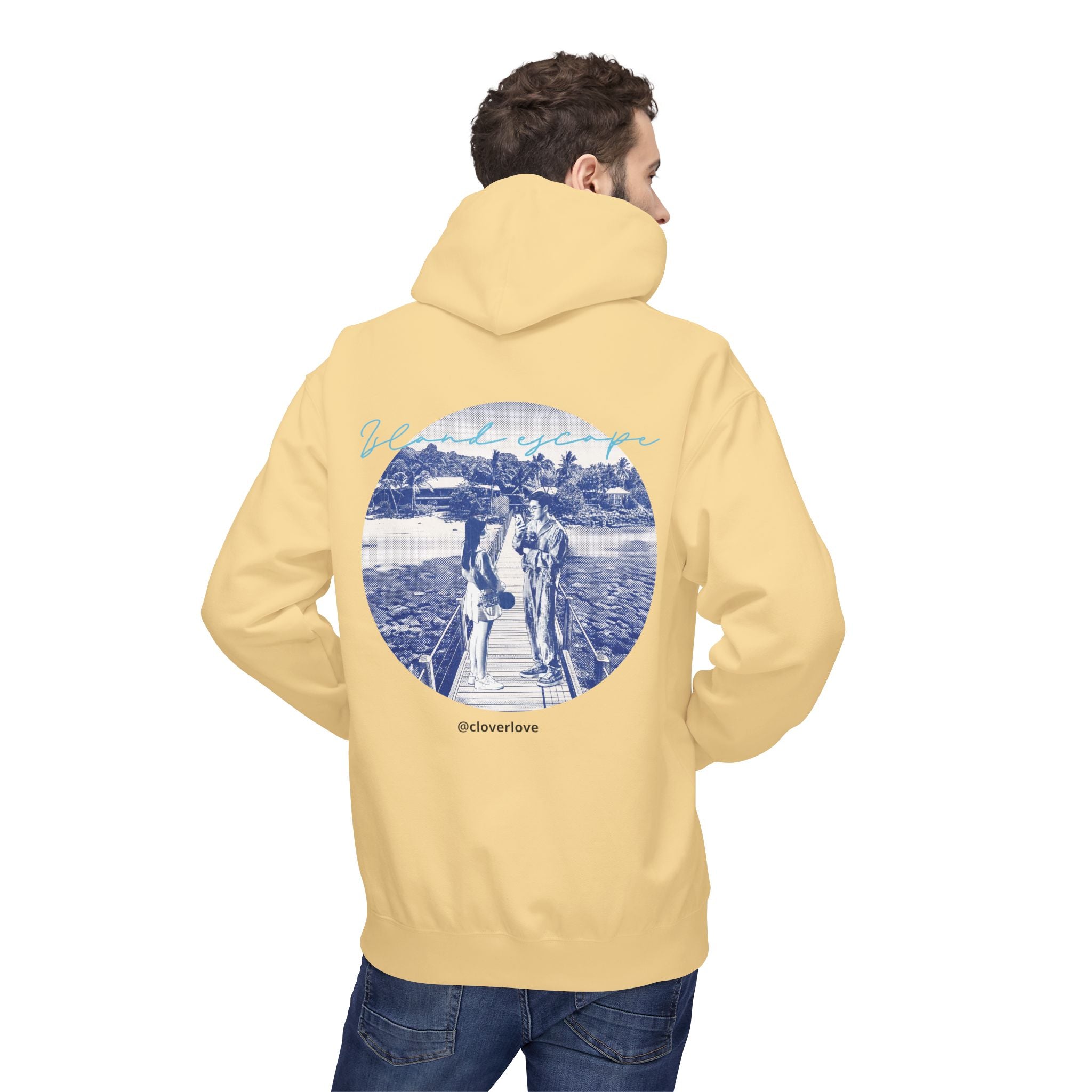 Kapuzenpulli für den Tropenurlaub | Romantisches Strandreise-Grafik-Sweatshirt