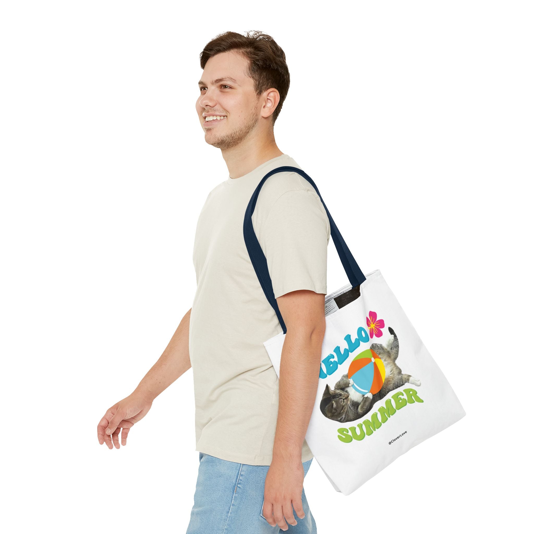 Custom Cat Tote Bag | Personalized Pet Photo Canvas Bag