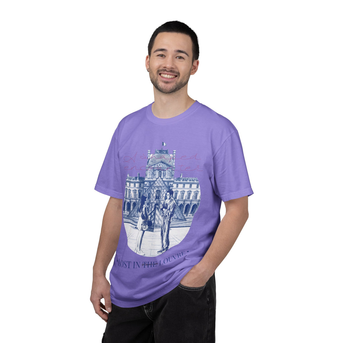 Custom Paris Louvre Travel T-Shirt - Vintage France Vacation Gift