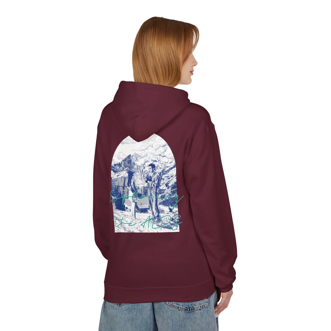 Mountain Travel Hoodie | Adventure Landscape Graphic Pullover