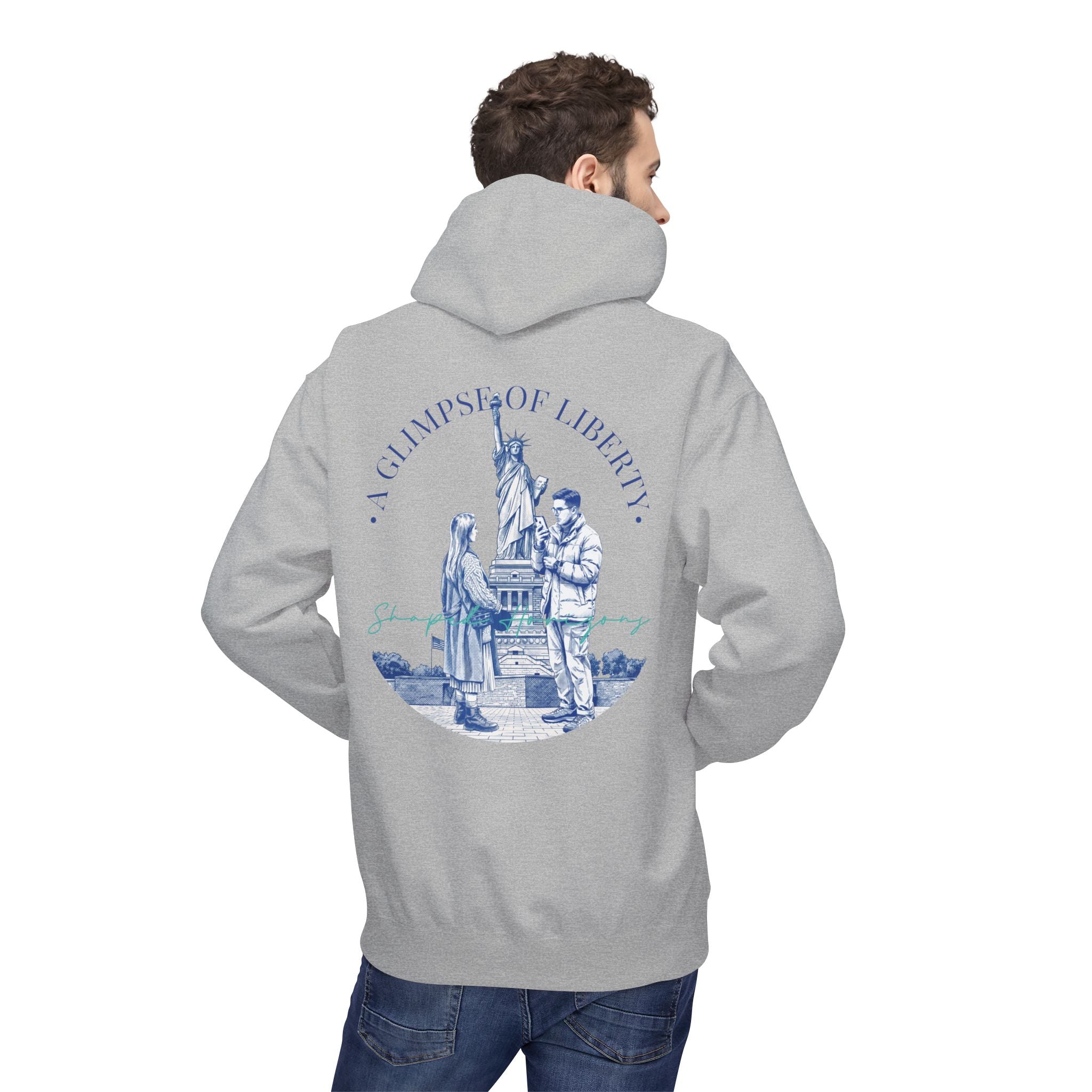 Statue of Liberty Adventure Hoodie | Vintage New York Travel Sweatshirt
