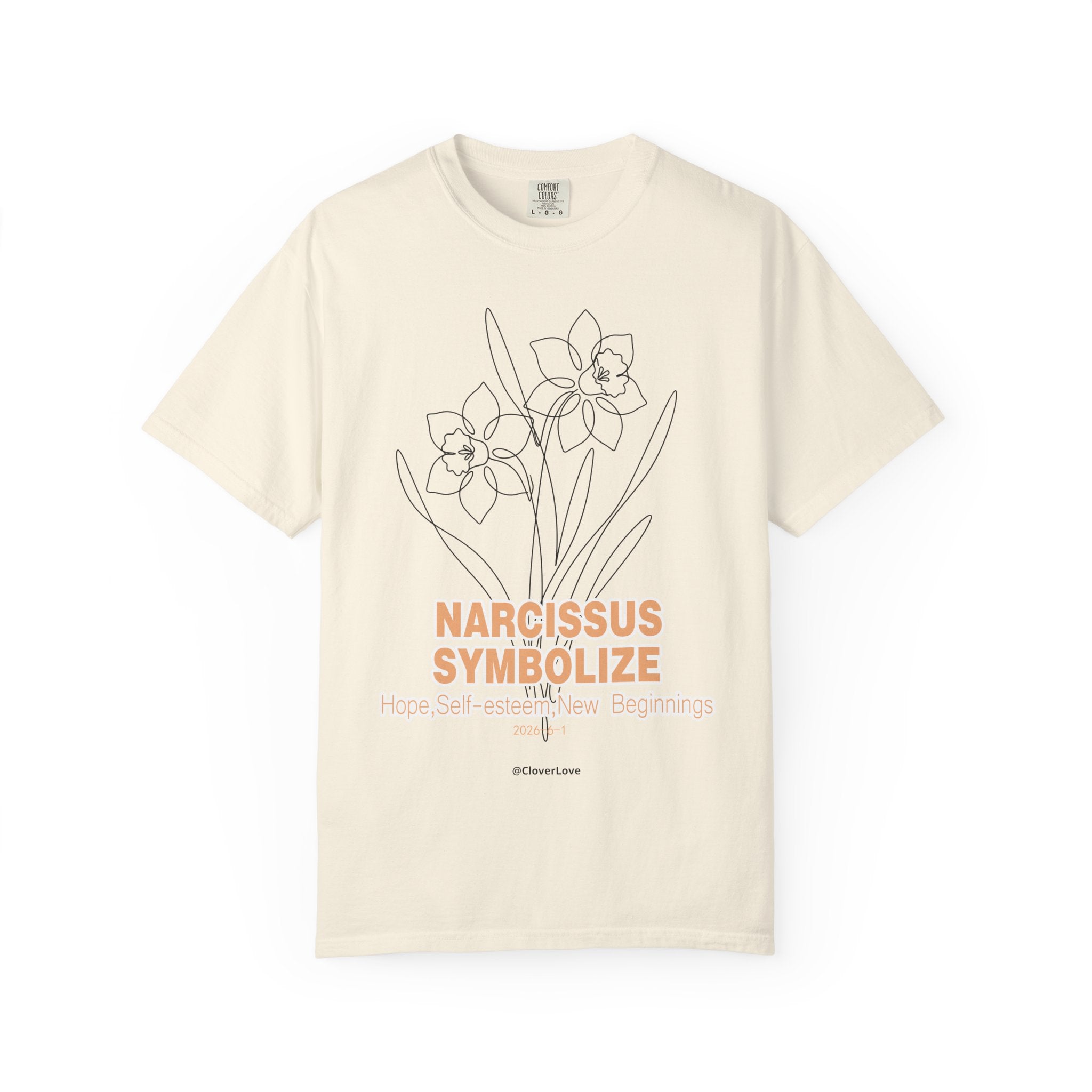 Narcissus Flower T-Shirt - Botanical Graphic Shirt for Flower Lovers