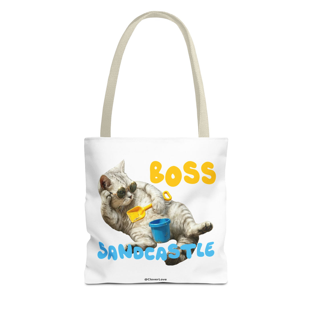 Funny Cat Tote Bag | Custom Pet Photo Personalized Canvas Bag