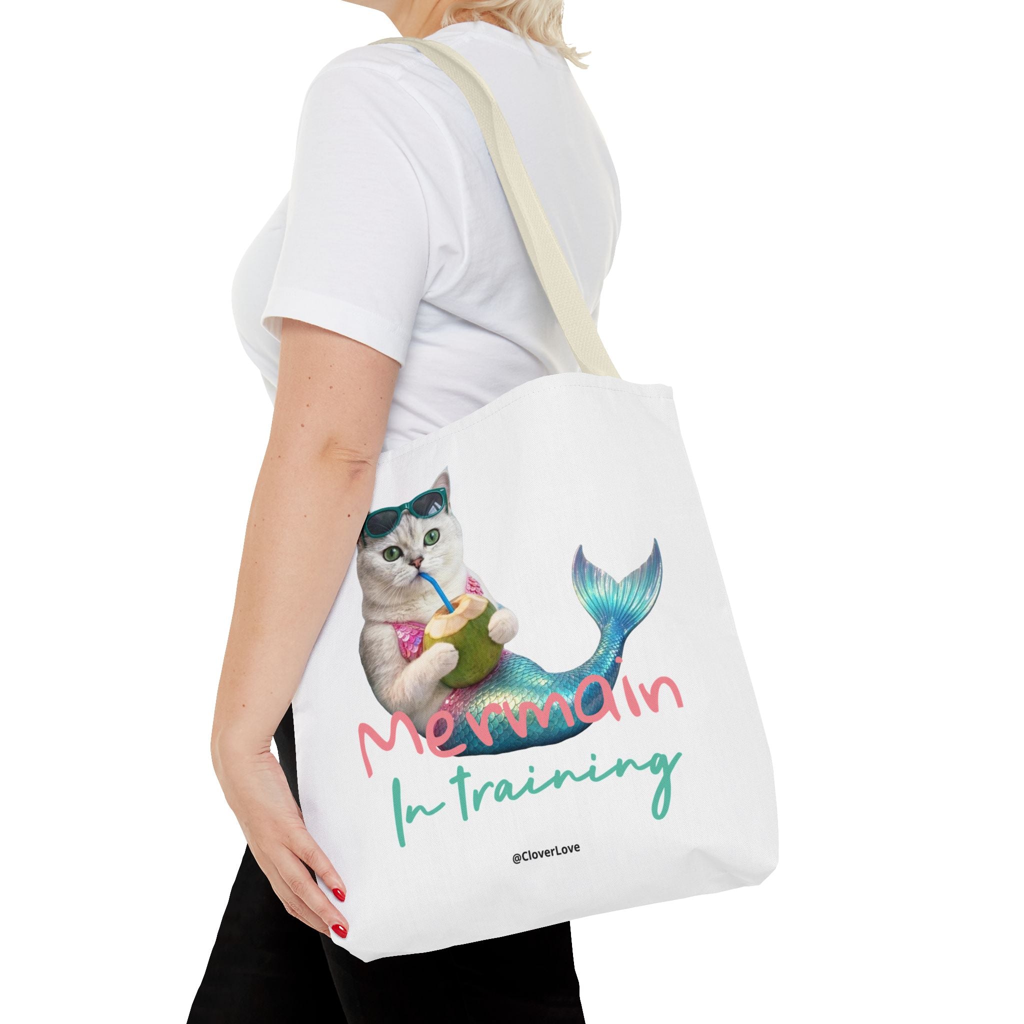 Custom Cat Tote Bag | Personalized Cat Photo Summer Canvas Bag