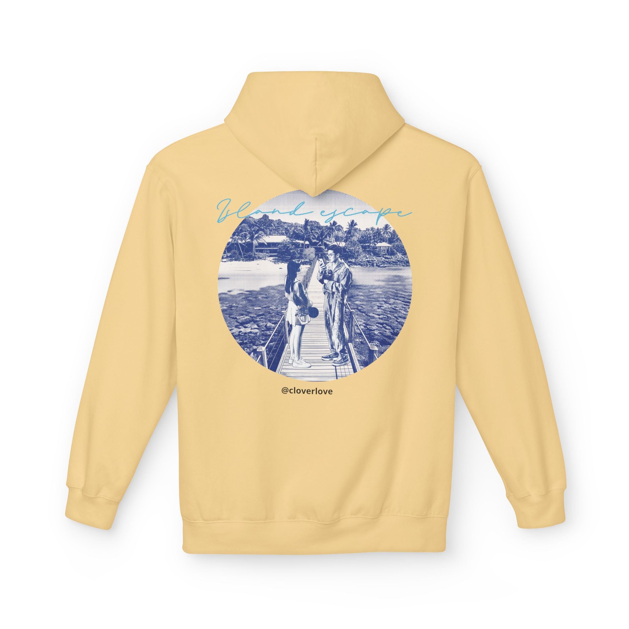 Kapuzenpulli für den Tropenurlaub | Romantisches Strandreise-Grafik-Sweatshirt