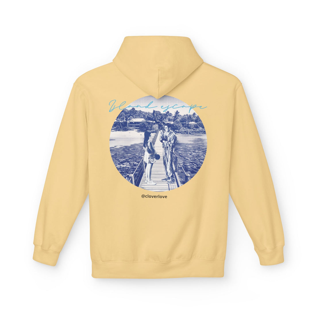 Kapuzenpulli für den Tropenurlaub | Romantisches Strandreise-Grafik-Sweatshirt
