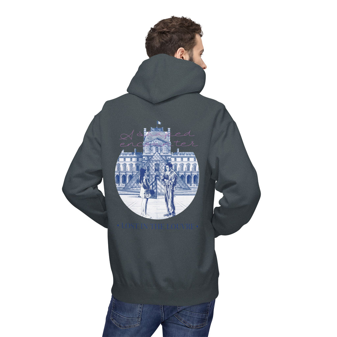 Lost In The Louvre Hoodie | Paris Travel Landmark Sweatshirt