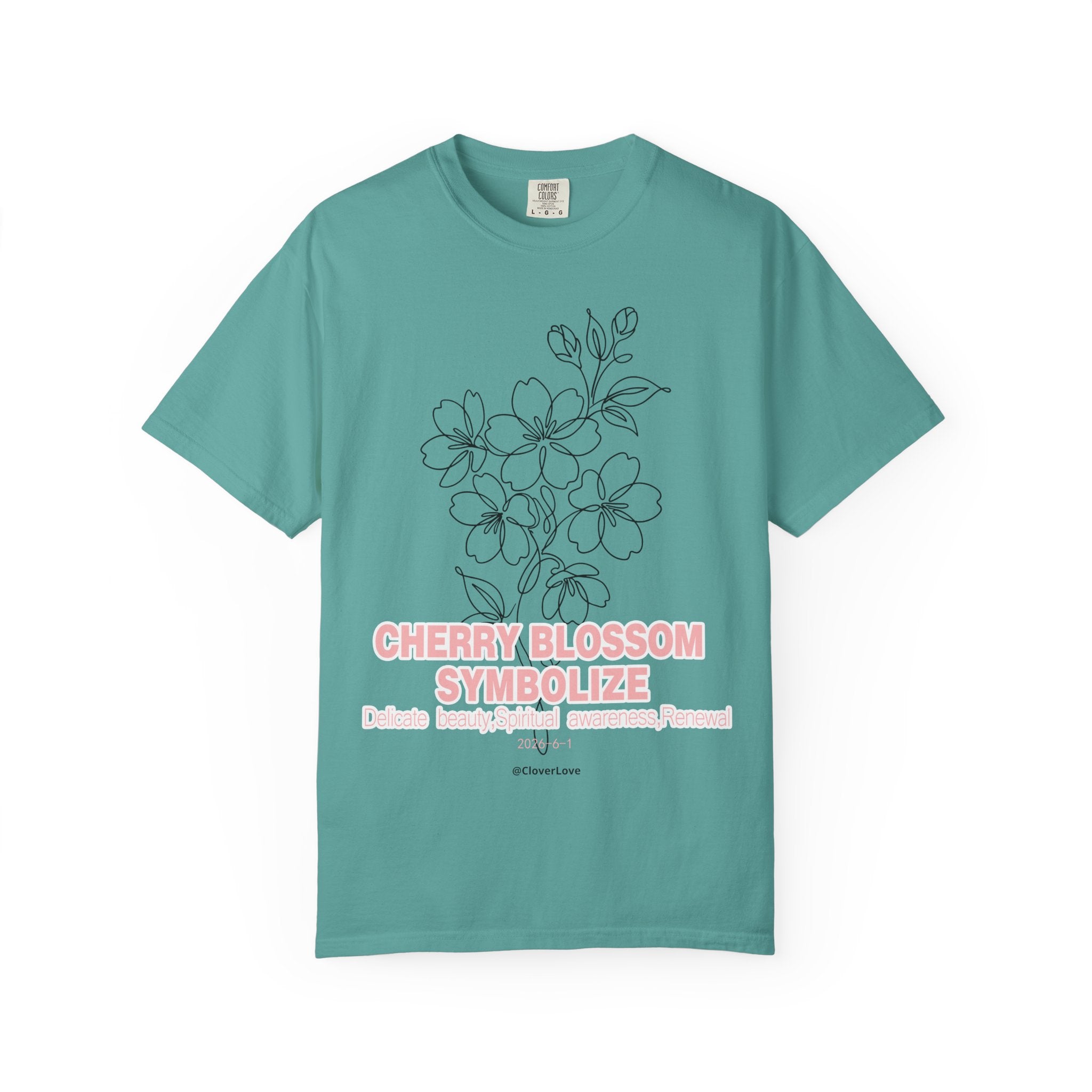 Cherry Blossom Flower T-Shirt - Sakura Botanical Graphic Shirt