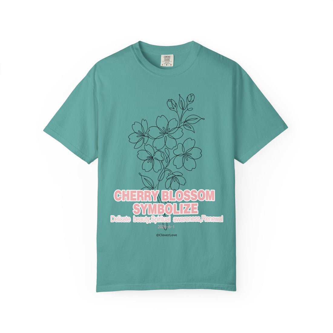 Cherry Blossom Flower T-Shirt - Sakura Botanical Graphic Shirt