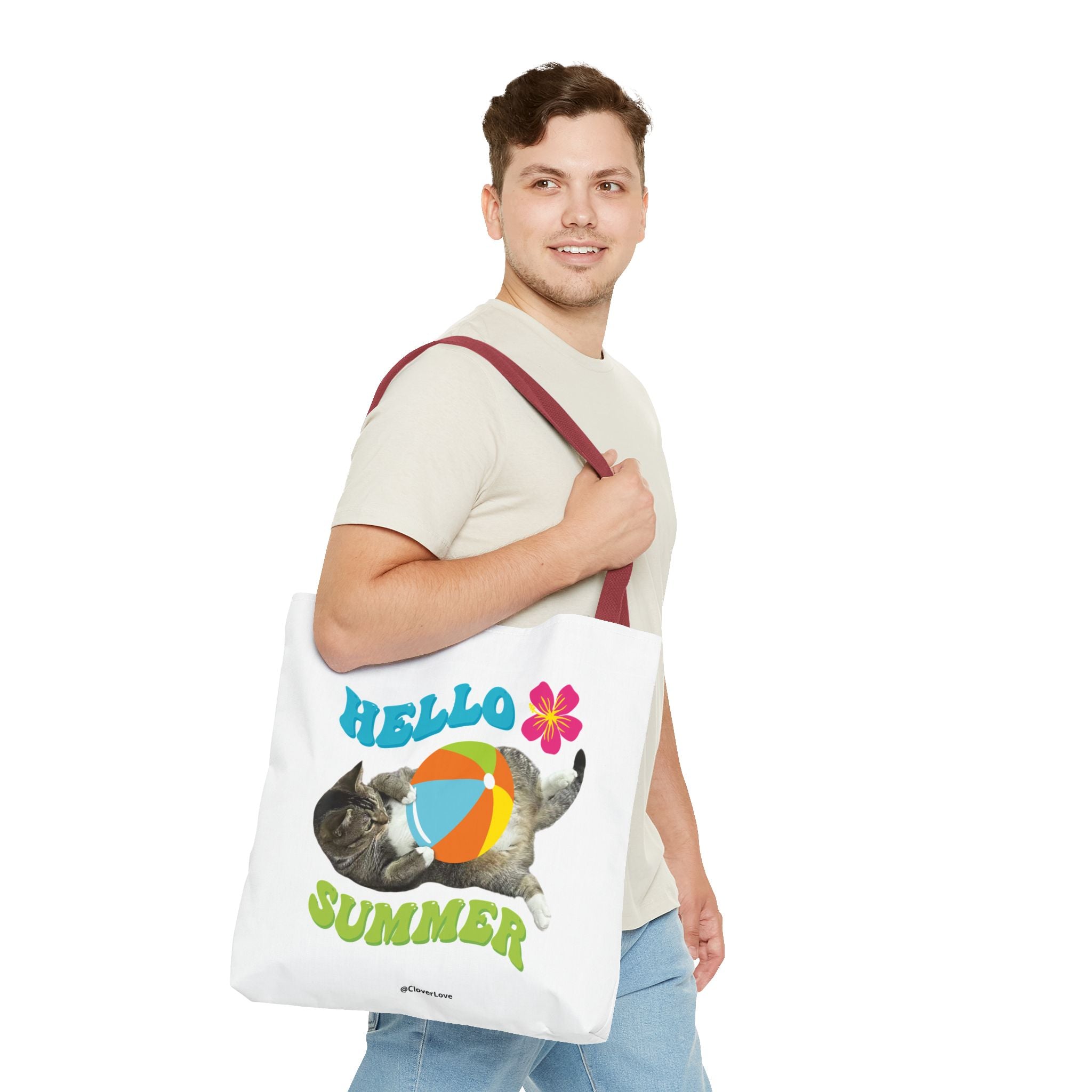 Custom Cat Tote Bag | Personalized Pet Photo Canvas Bag