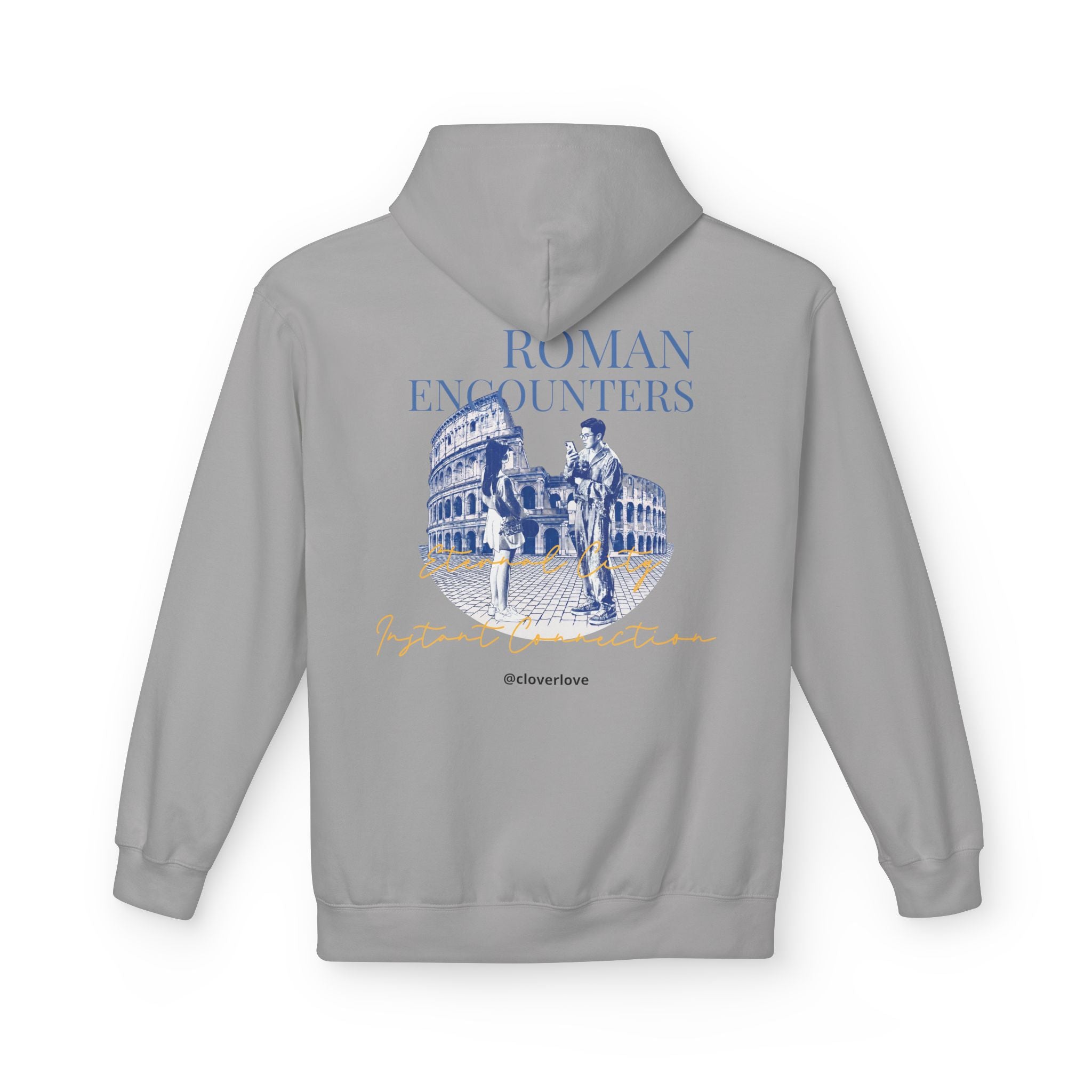 Kapuzenpullover „Römische Begegnungen“ | Kolosseum Reise-Wahrzeichen Sweatshirt