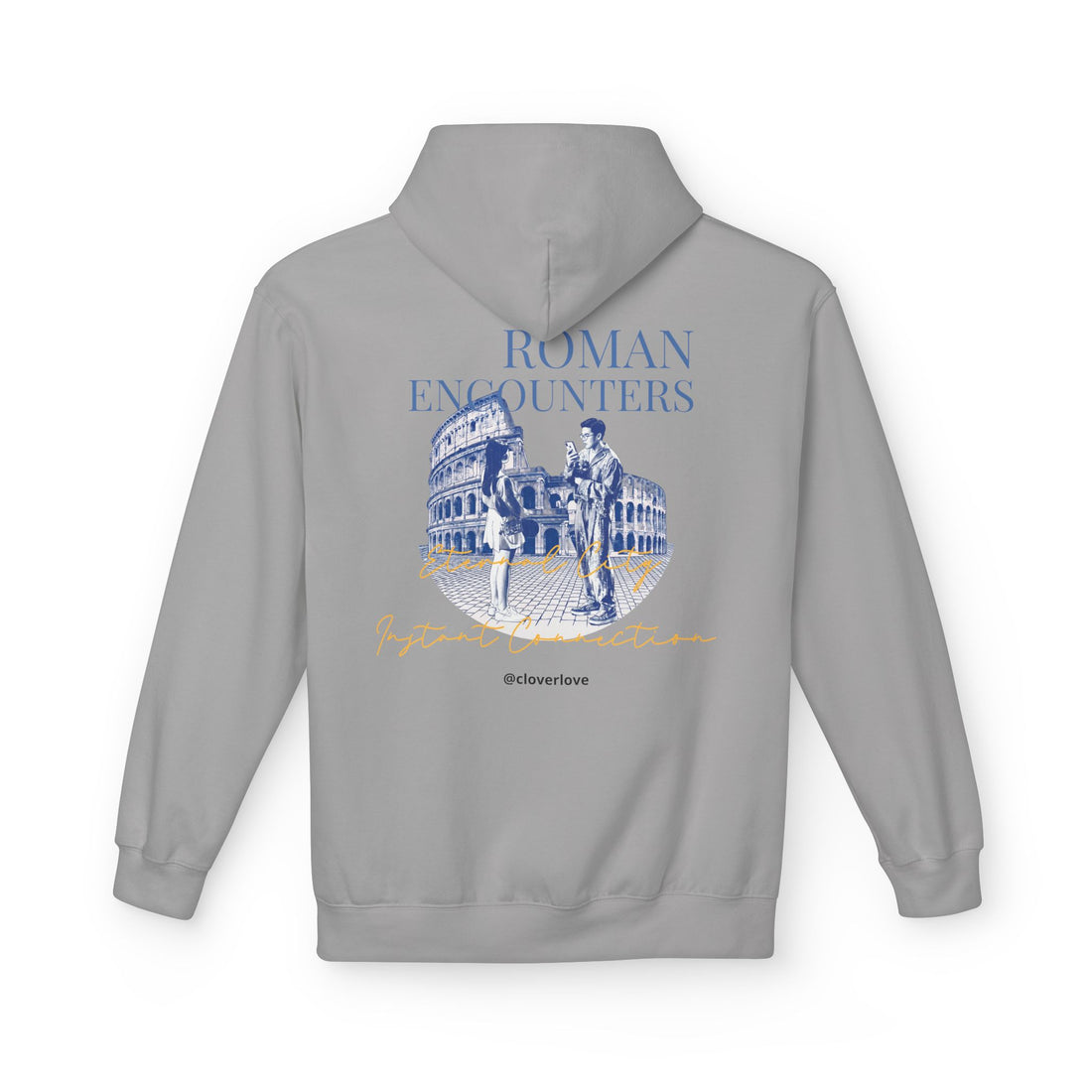 Kapuzenpullover „Römische Begegnungen“ | Kolosseum Reise-Wahrzeichen Sweatshirt