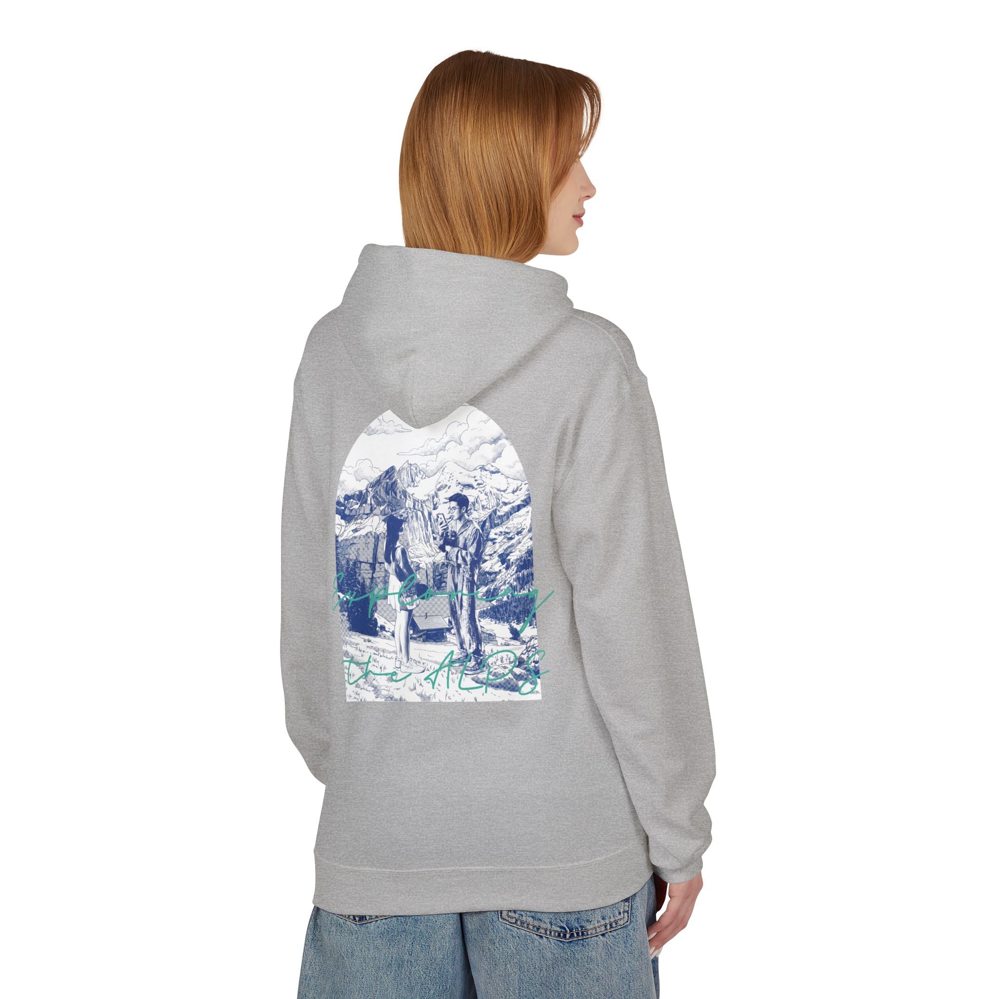 Mountain Travel Hoodie | Adventure Landscape Graphic Pullover