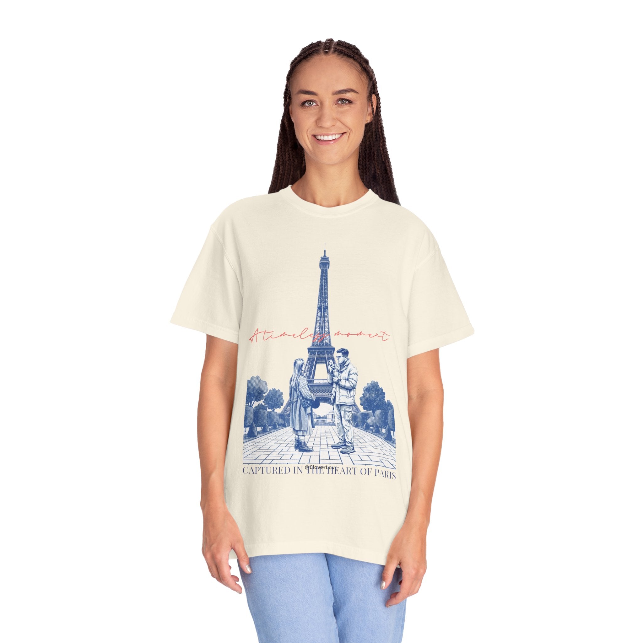 Custom Paris Landmark T-Shirt - Vintage Paris Memory Tee, Travel Lover Gift