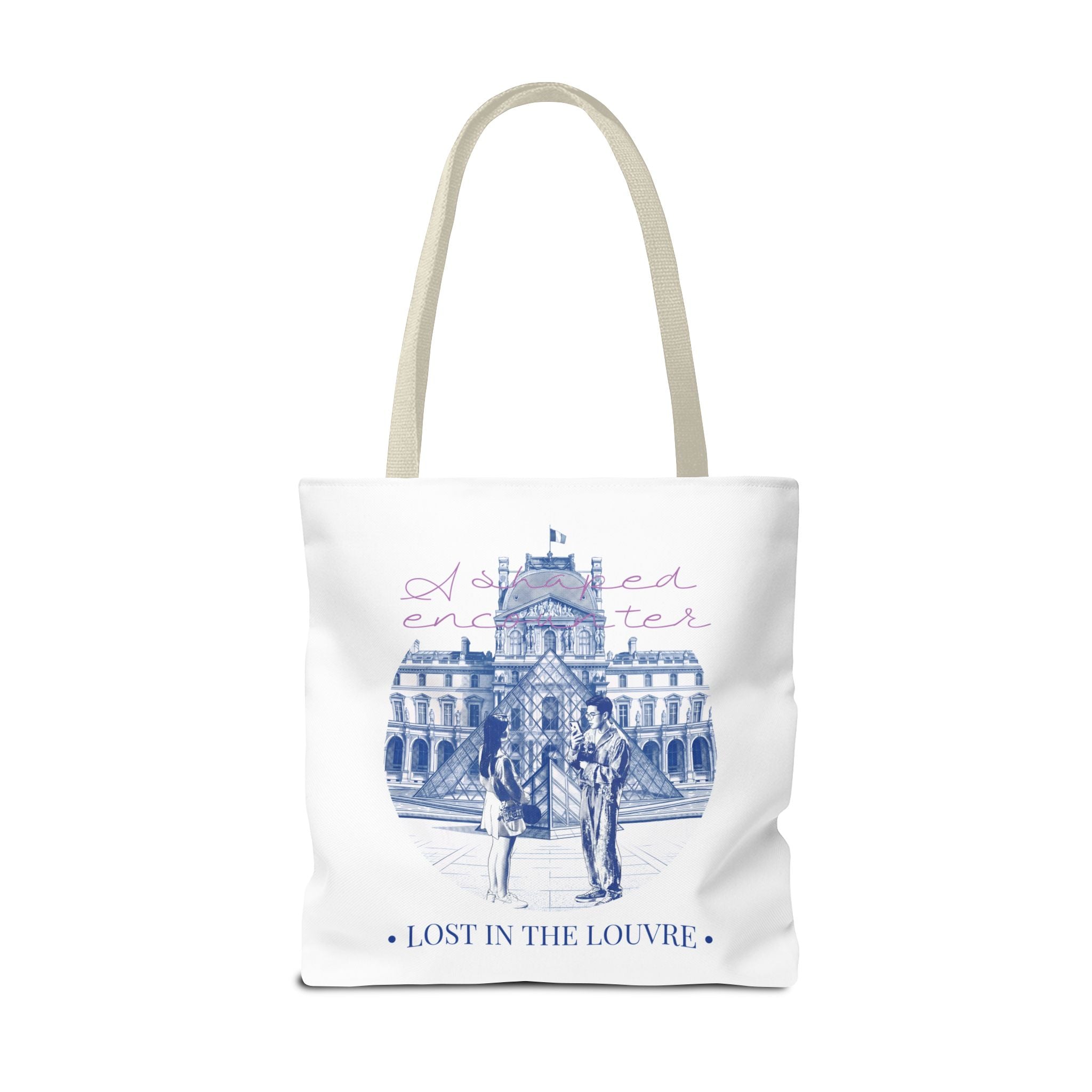 Louvre Paris Tote Bag | Vintage Museum Travel Canvas Bag
