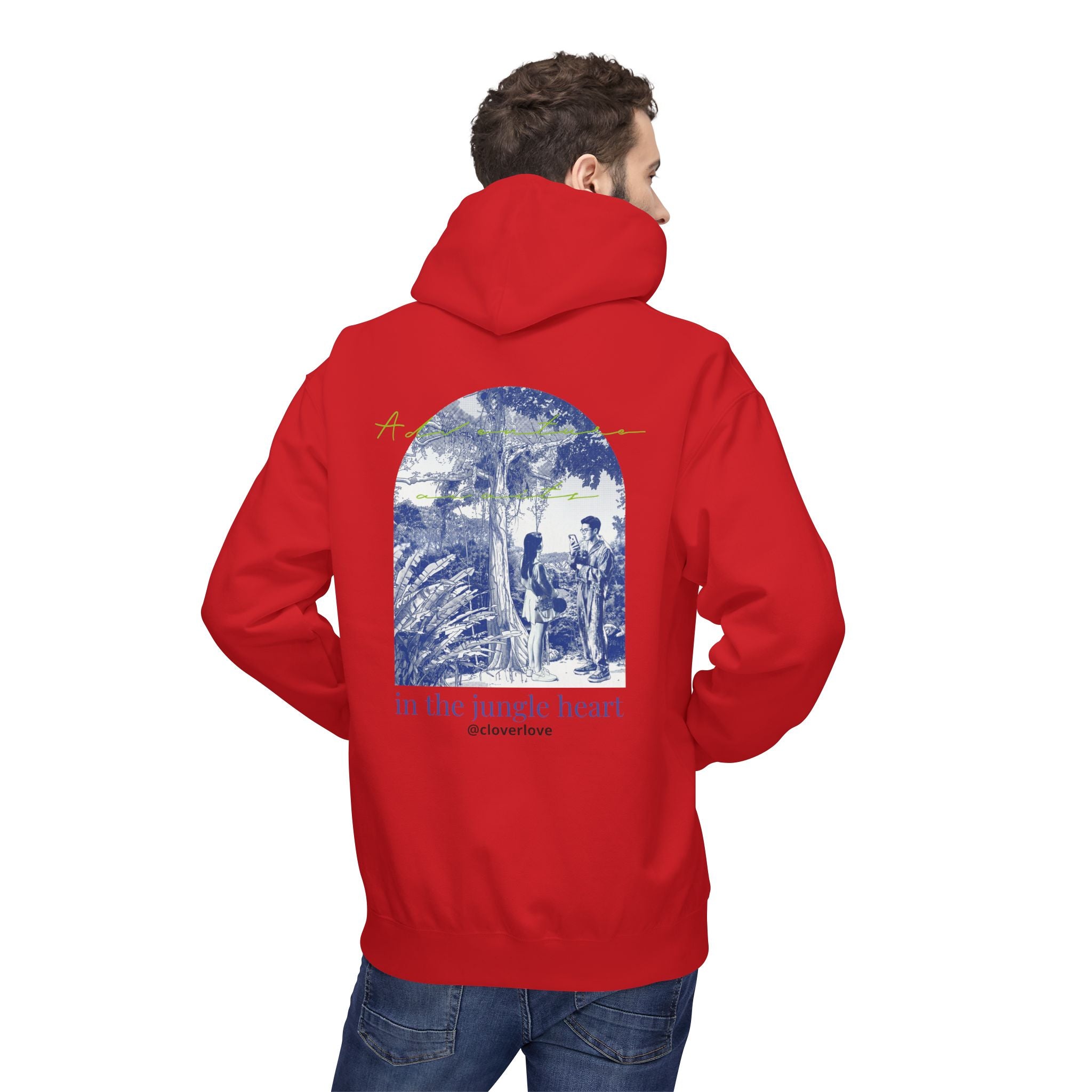 Dschungel-Abenteuer Hoodie – Vintage Tropical Travel Grafik Pullover Sweatshirt