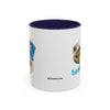 Funny Summer Cat Mug | Personalized Beach Cat Coffee Cup With Custom Text
