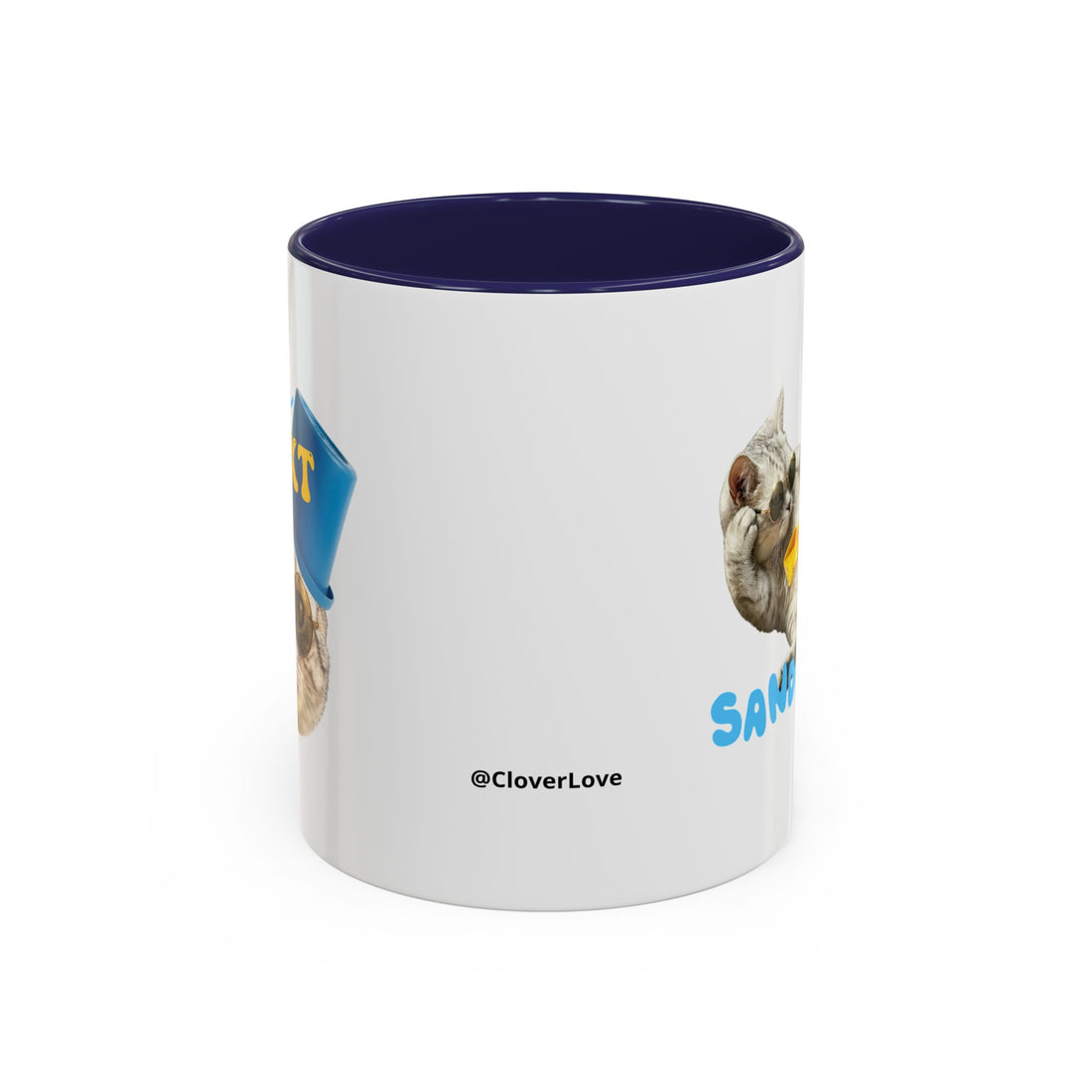 Funny Summer Cat Mug | Personalized Beach Cat Coffee Cup With Custom Text
