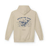 Katzen-Wal-Abenteuer-Kapuzenpulli | Vintage-Ozean-Grafik-Sweatshirt