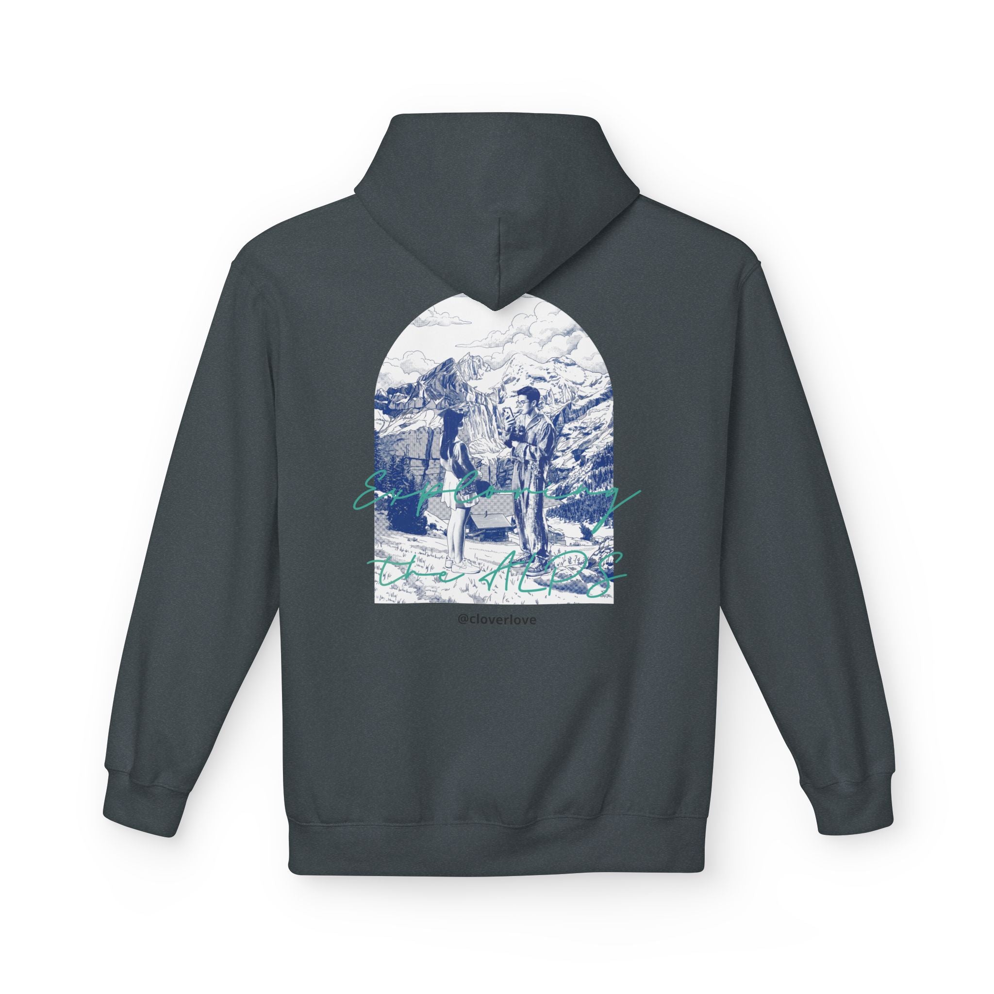 Mountain Travel Hoodie | Abenteuerlandschaft Grafik Pullover