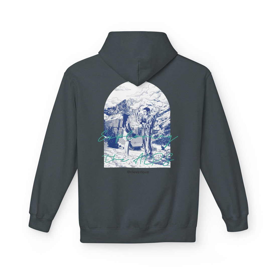 Mountain Travel Hoodie | Abenteuerlandschaft Grafik Pullover