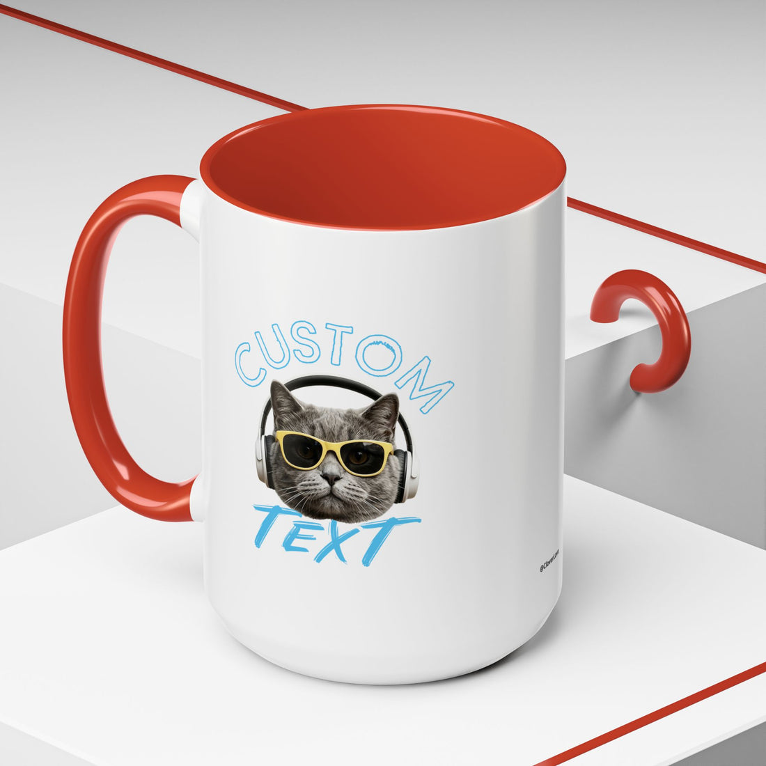 Chill Cat Sommerbecher | Personalisierte Katzenfoto-Kaffeetasse mit individuellem Text