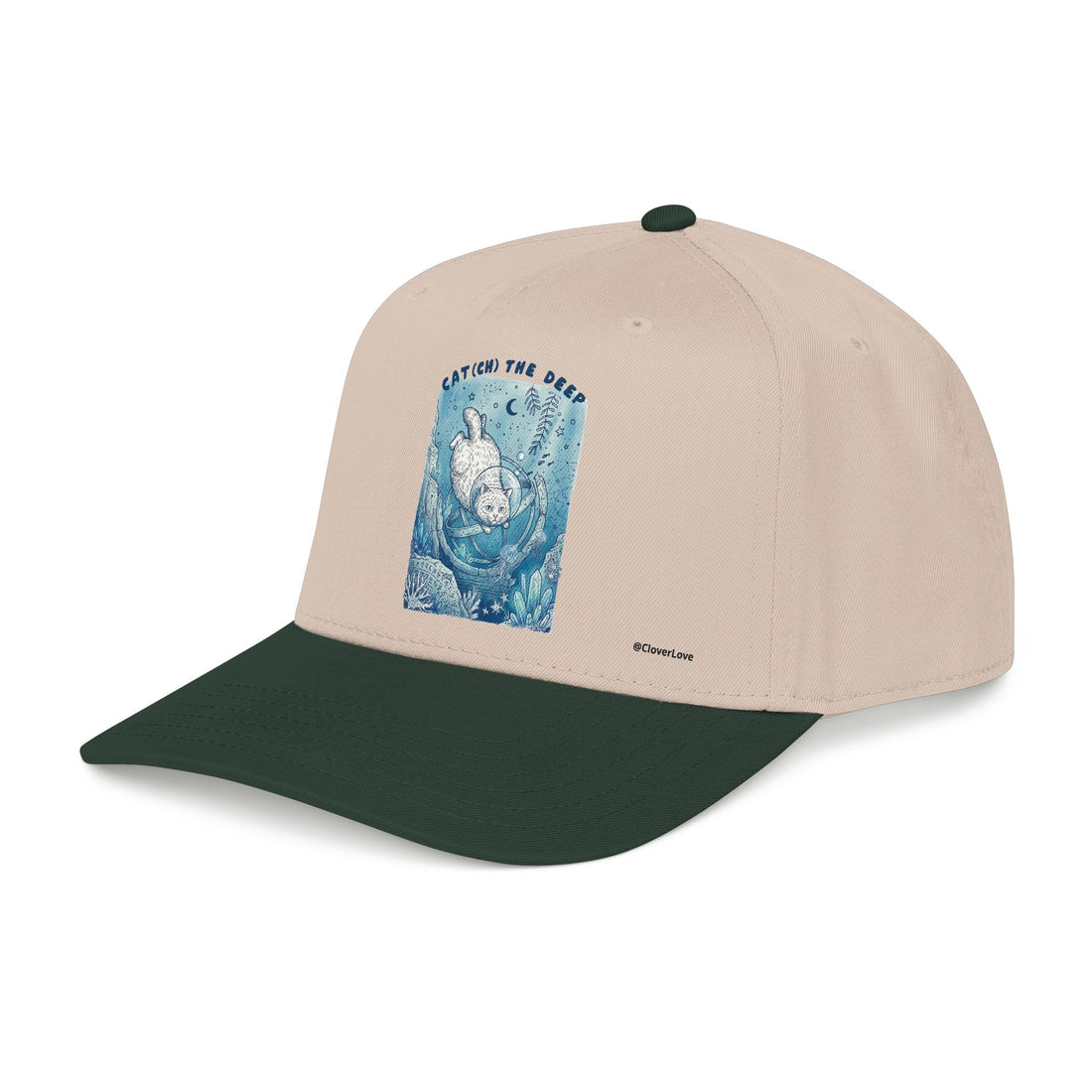Deep Sea Cat Hat - Underwater Adventure Baseball Cap, Ocean Explorer Gift, Cat Lover Hat