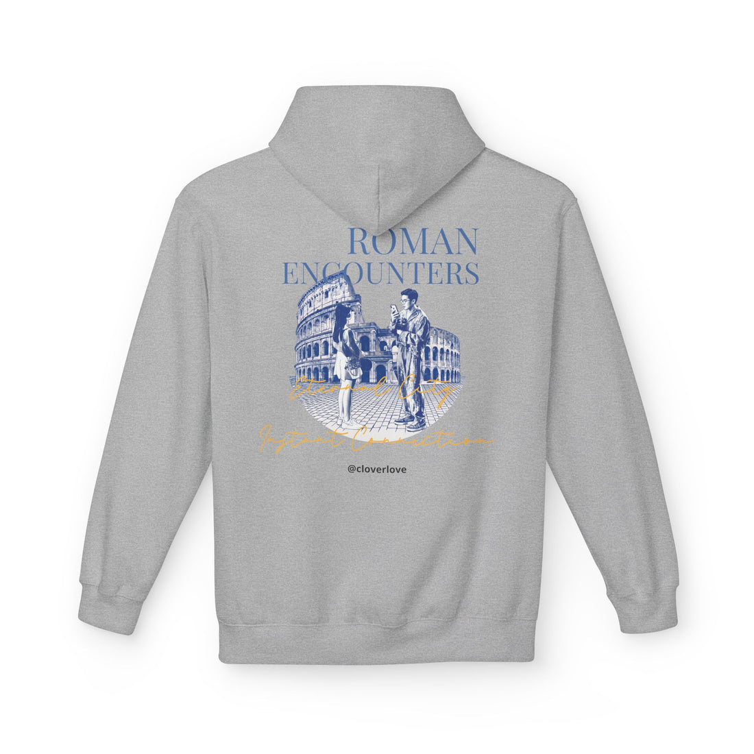 Kapuzenpullover „Römische Begegnungen“ | Kolosseum Reise-Wahrzeichen Sweatshirt