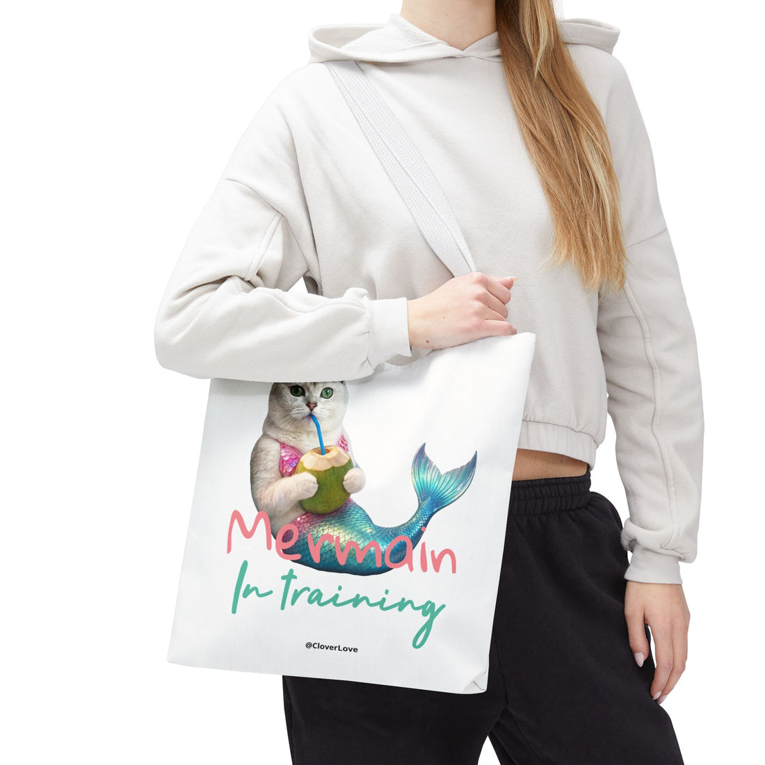 Custom Cat Tote Bag | Personalized Cat Photo Summer Canvas Bag