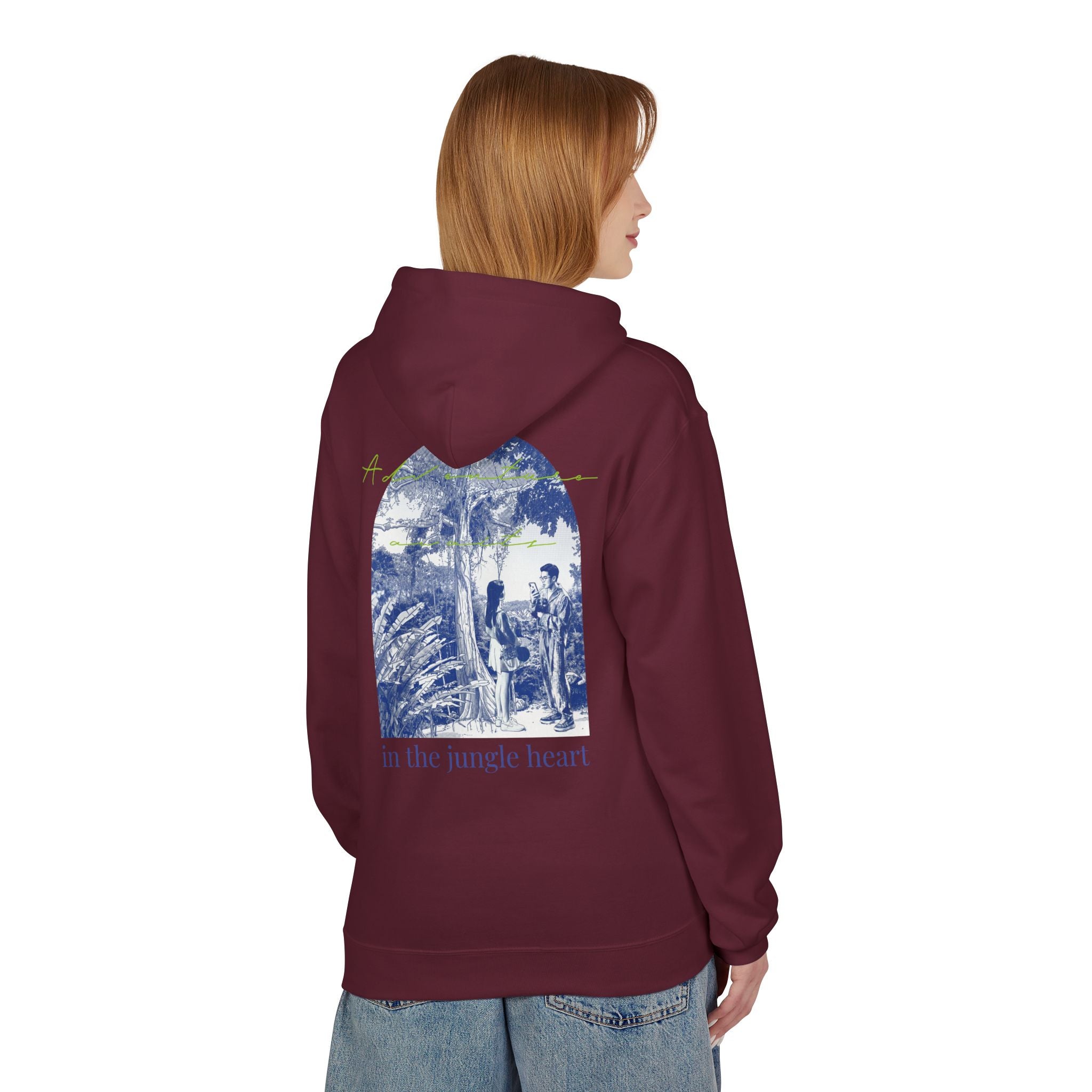 Jungle Adventure Hoodie – Vintage Tropical Travel Graphic Pullover Sweatshirt