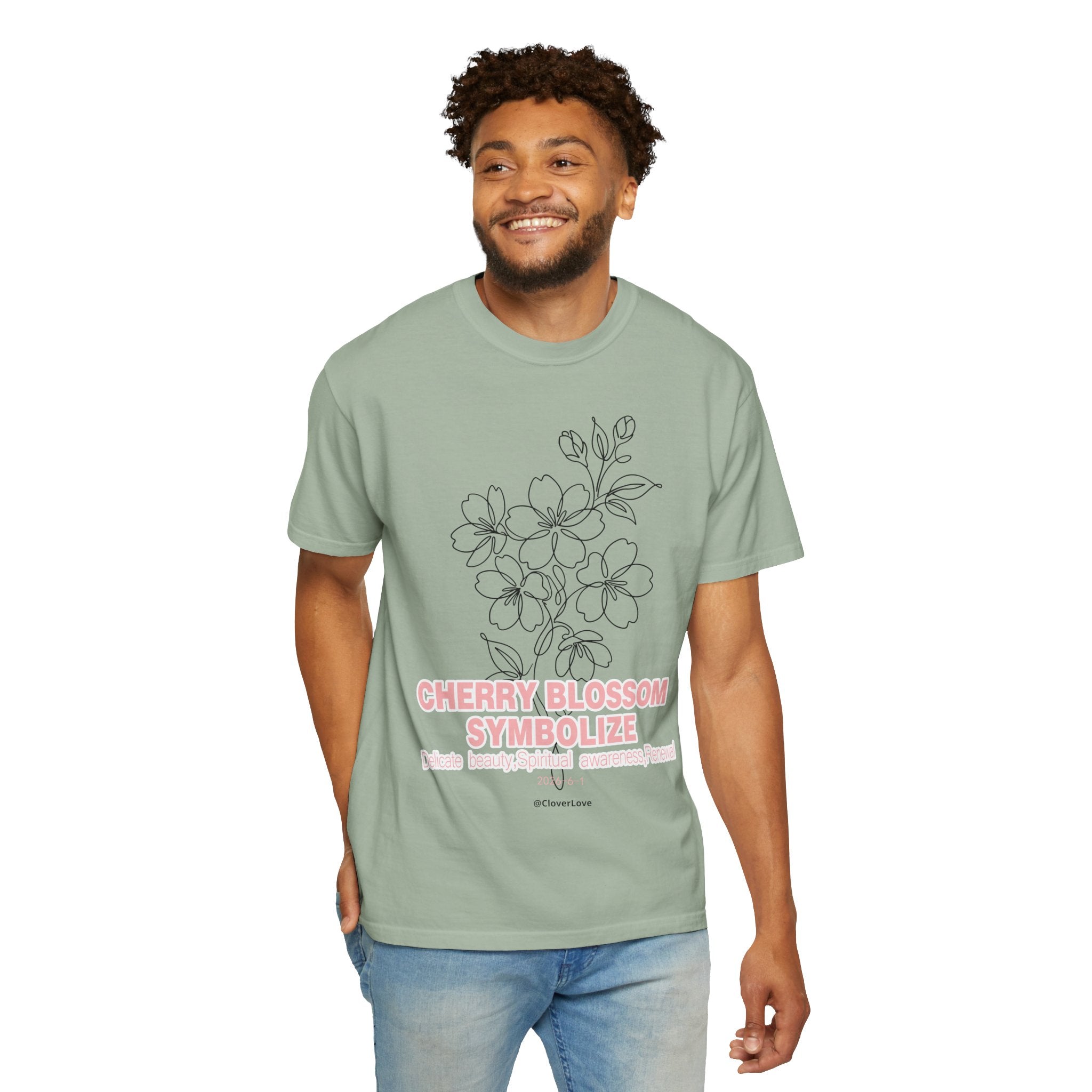 Cherry Blossom Flower T-Shirt - Sakura Botanical Graphic Shirt