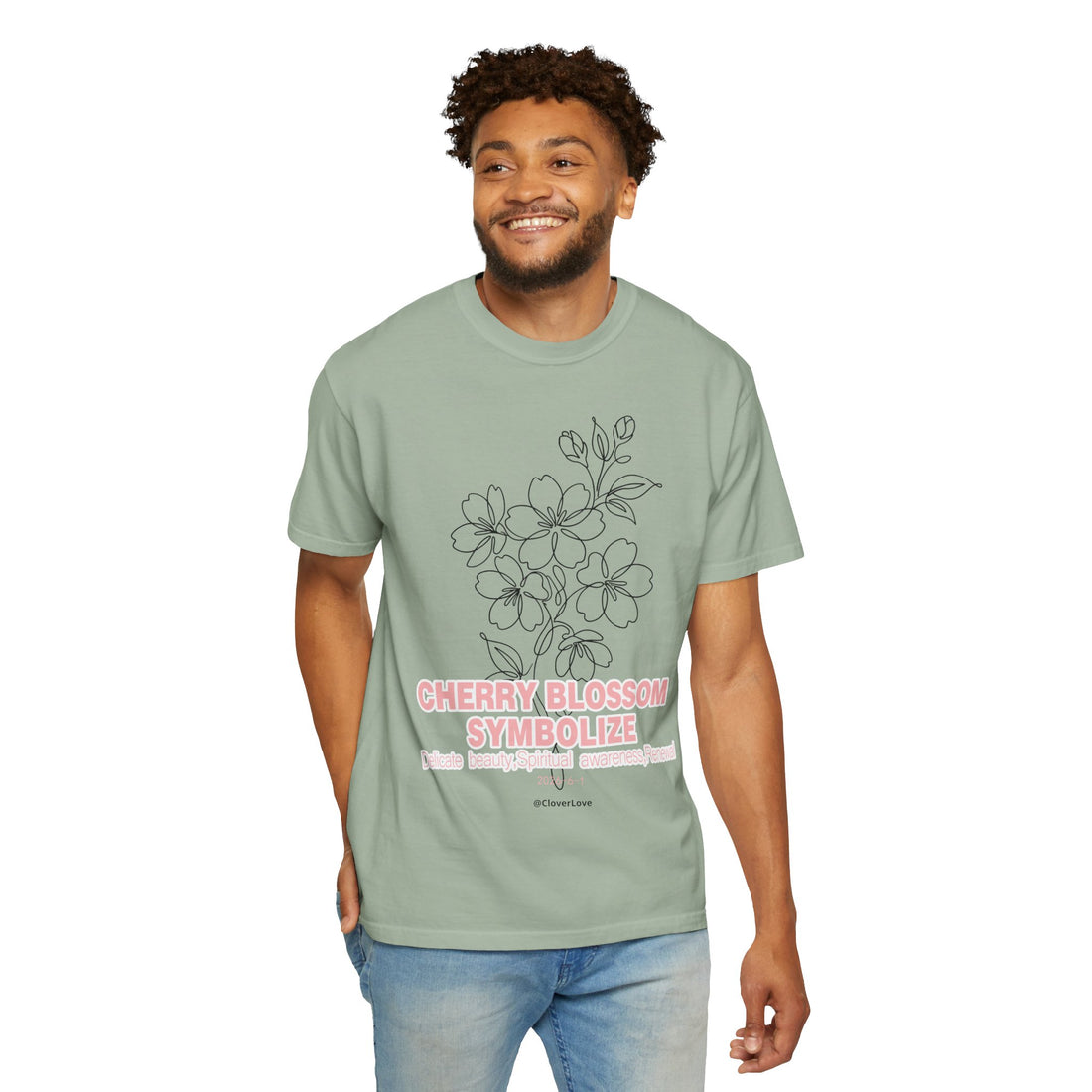 Cherry Blossom Flower T-Shirt - Sakura Botanical Graphic Shirt