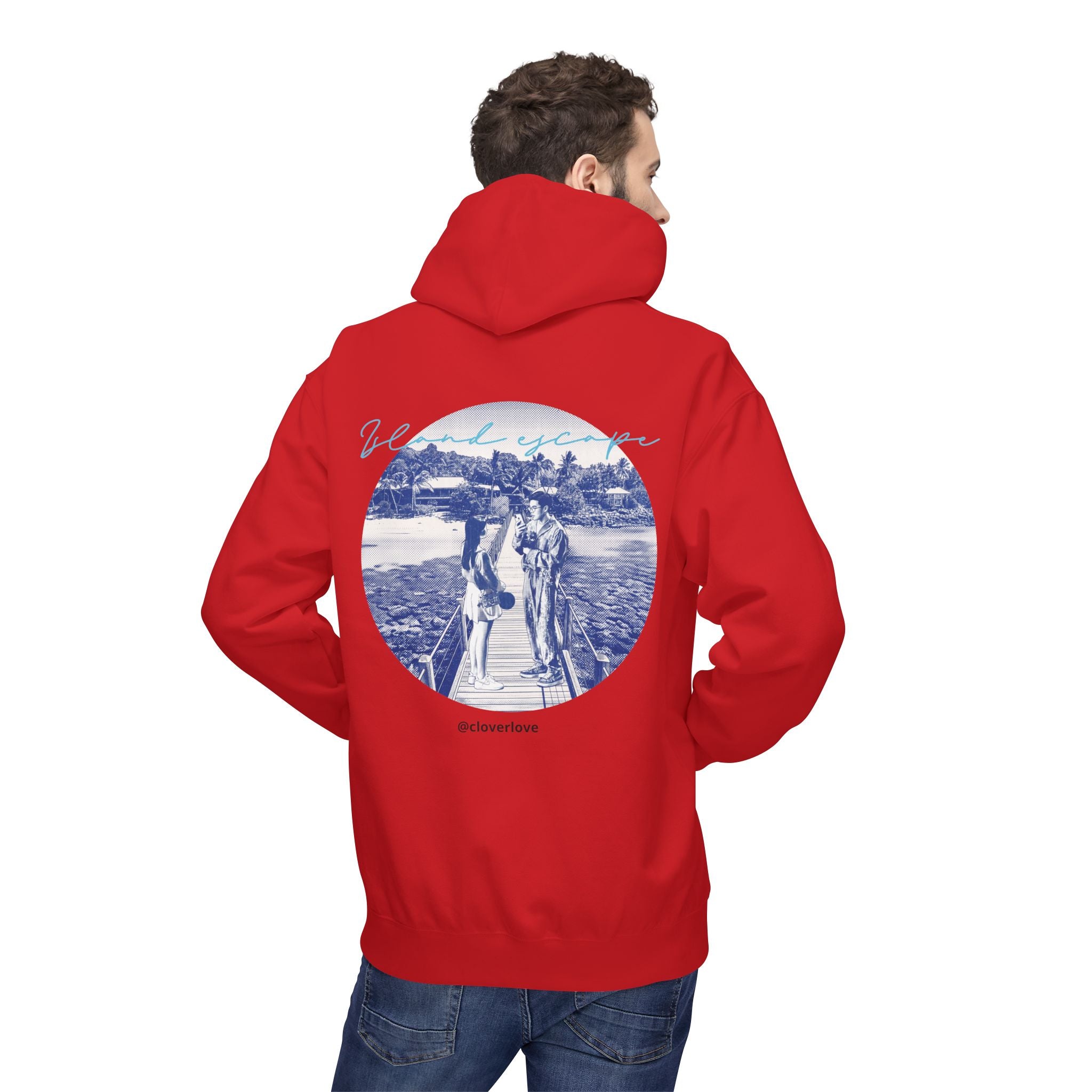 Kapuzenpulli für den Tropenurlaub | Romantisches Strandreise-Grafik-Sweatshirt