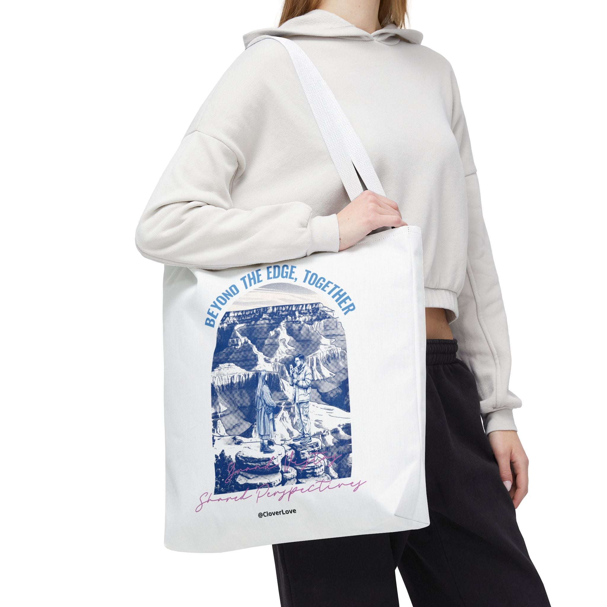 Beyond The Edge Travel Tote Bag | Grand Canyon Adventure Canvas Tote Bag for Travel Lovers