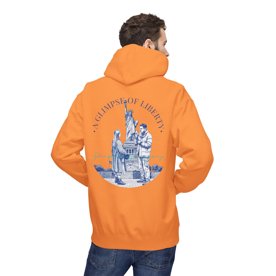 Statue of Liberty Adventure Hoodie | Vintage New York Travel Sweatshirt