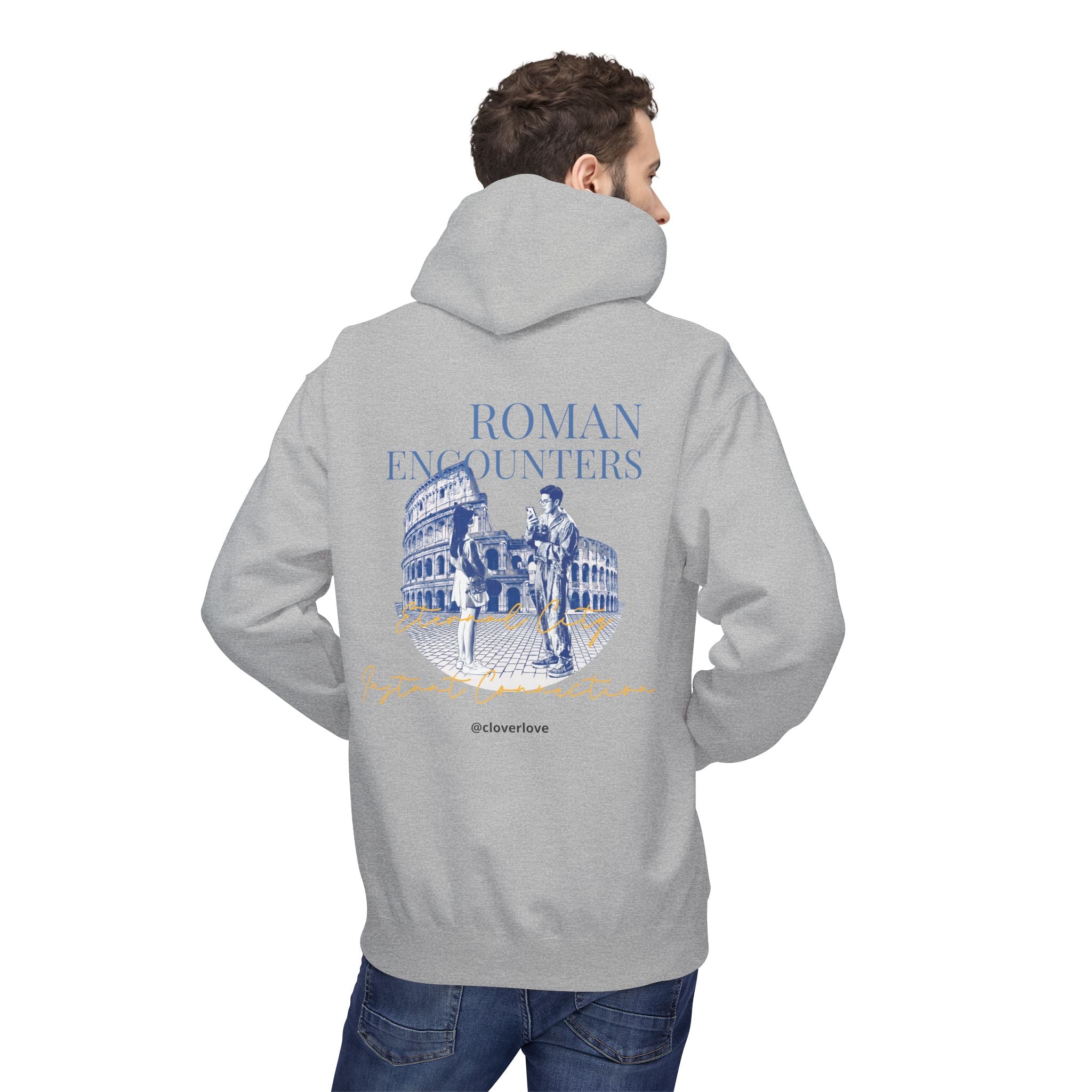 Kapuzenpullover „Römische Begegnungen“ | Kolosseum Reise-Wahrzeichen Sweatshirt