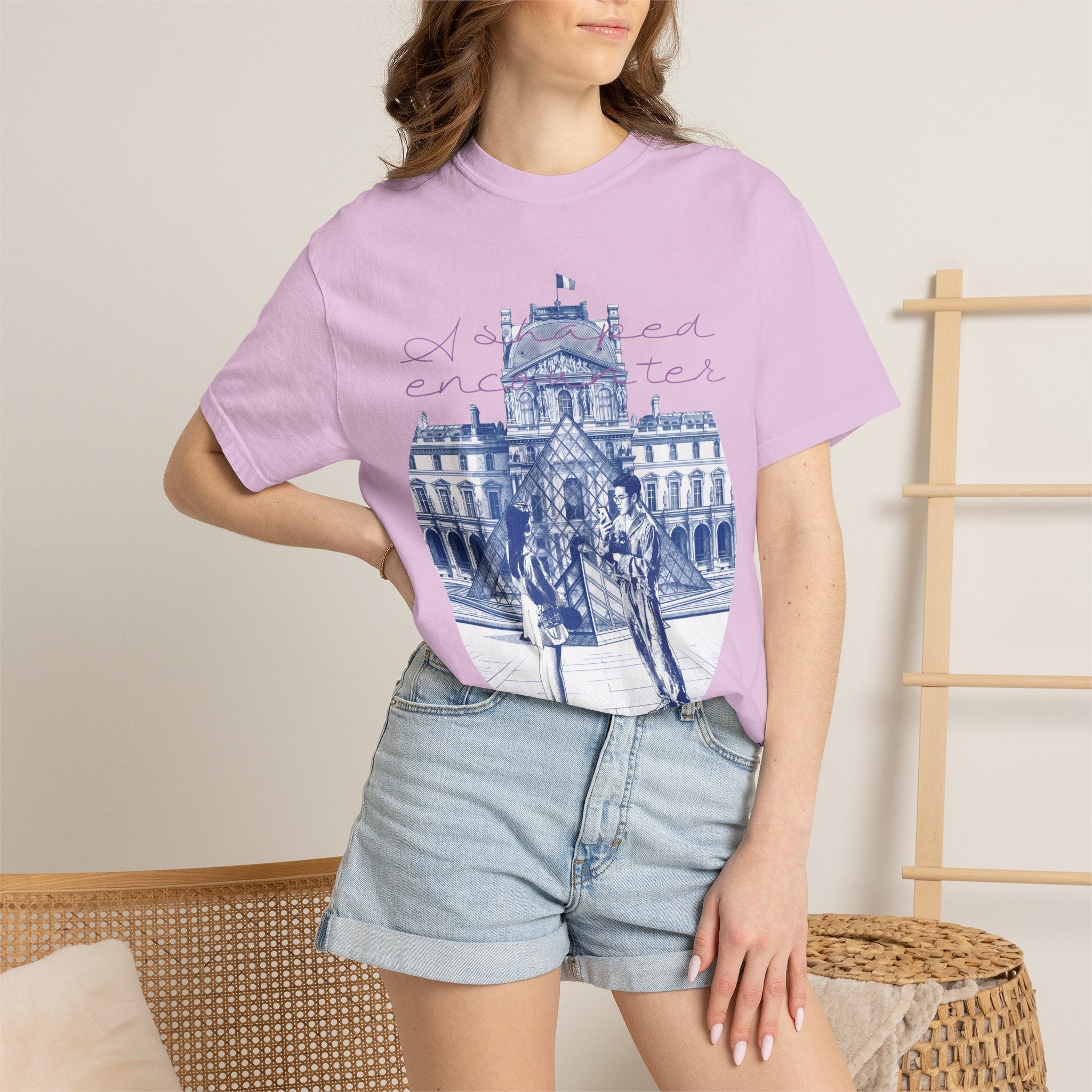 Custom Paris Louvre Travel T-Shirt - Vintage France Vacation Gift