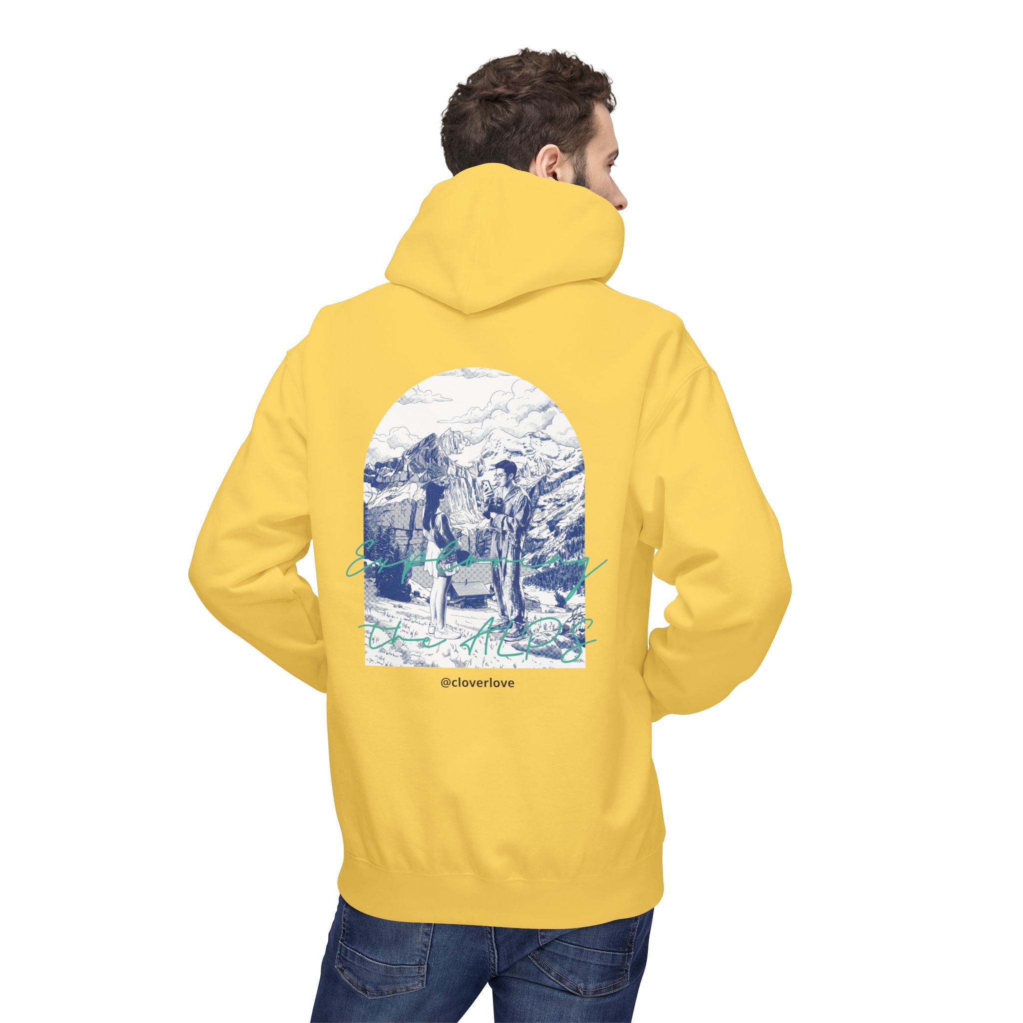 Mountain Travel Hoodie | Abenteuerlandschaft Grafik Pullover
