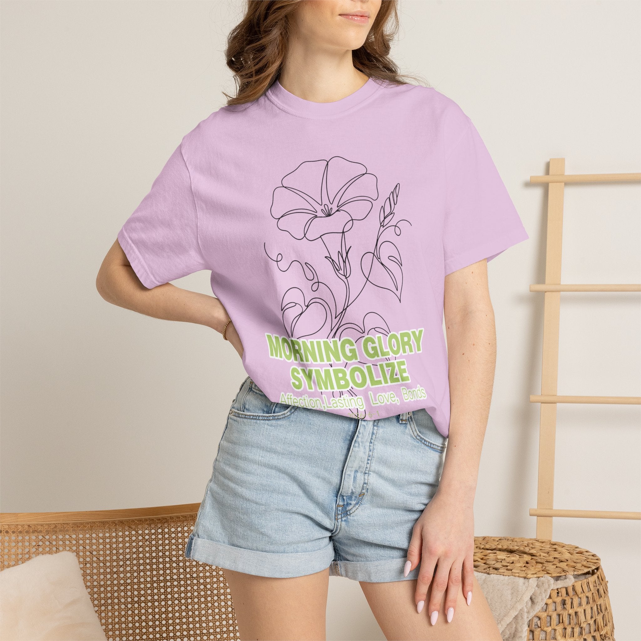 Morning Glory Flower T-Shirt - Botanical Graphic Shirt for Flower Lovers