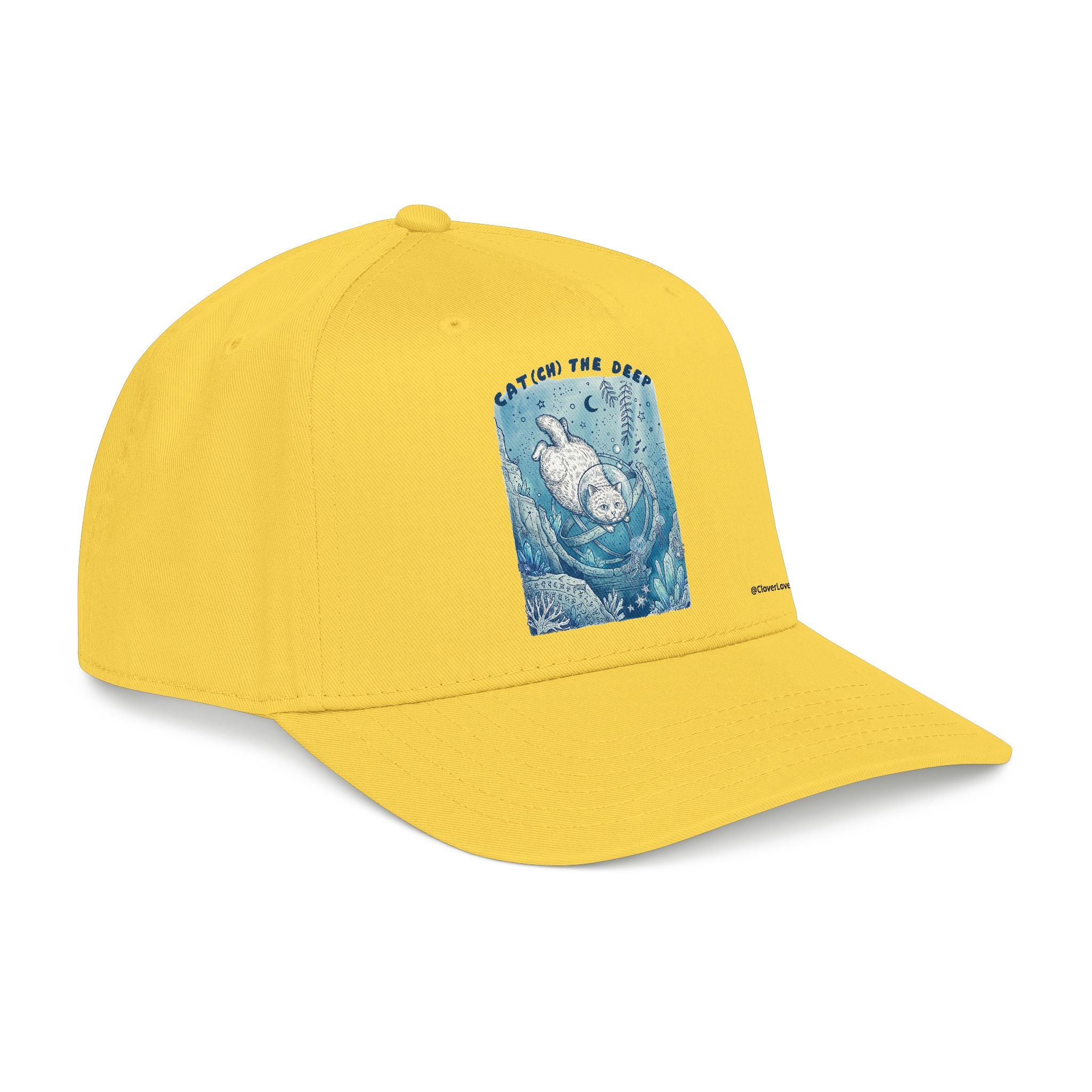 Deep Sea Cat Hat - Underwater Adventure Baseball Cap, Ocean Explorer Gift, Cat Lover Hat