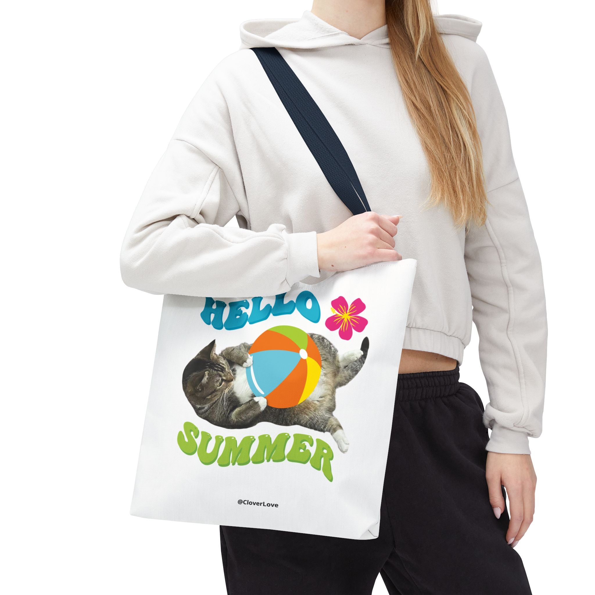 Custom Cat Tote Bag | Personalized Pet Photo Canvas Bag