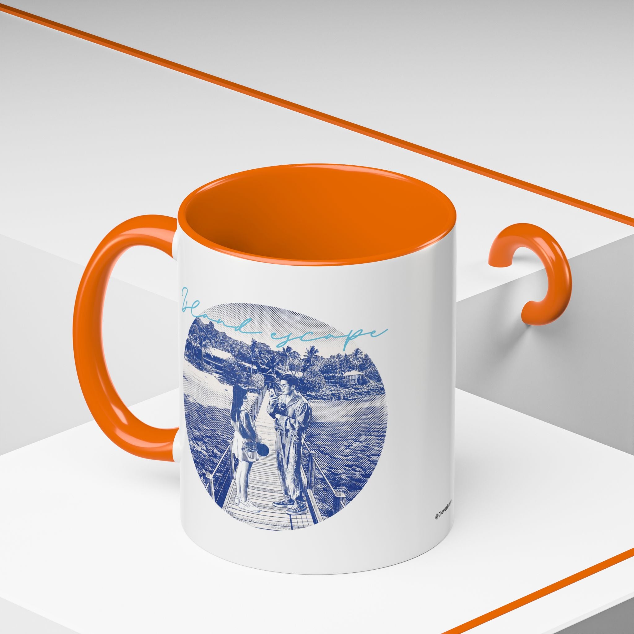 Island Escape Travel Mug - Tropical Beach Coffee Cup for Travelers