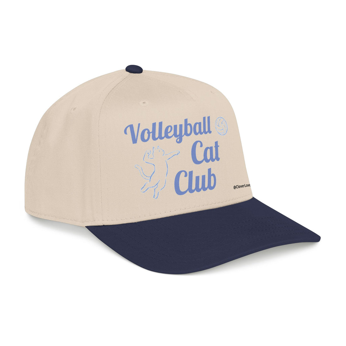 VC8, Cat's Skiff Adventure Baseball Cap — Cute Nautical Cat Hat with @CloverLove Design